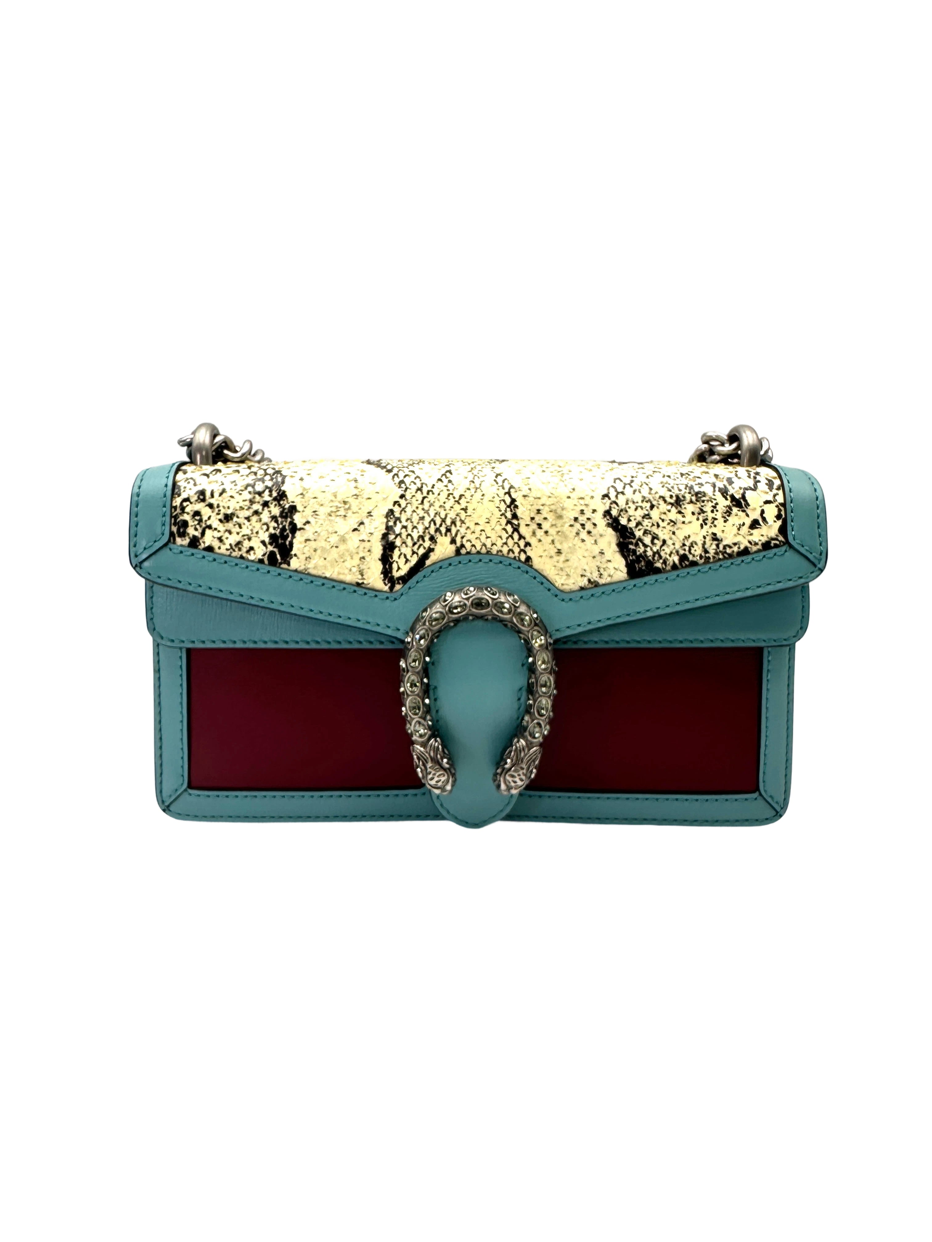 Gucci Dionysus Multicolor Python Leather Medium Size Shoulder Bag GG1148