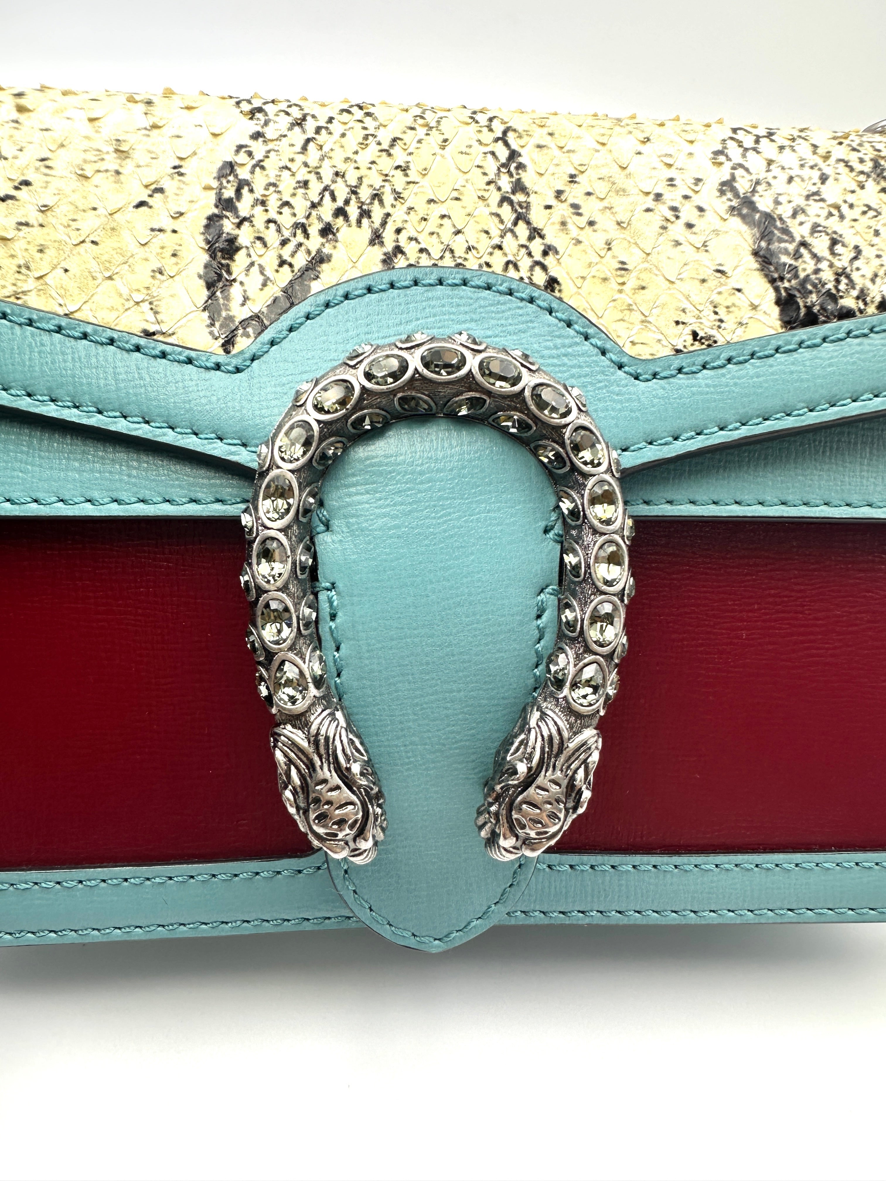Gucci Dionysus Multicolor Python Leather Medium Size Shoulder Bag GG1148