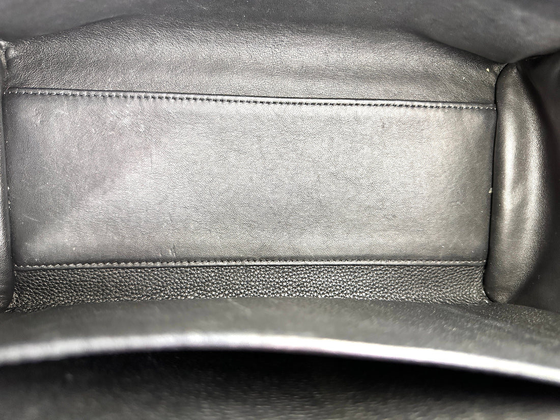 Louis Vuitton City Steamer Black Grained Leather Handle Bag LV2875
