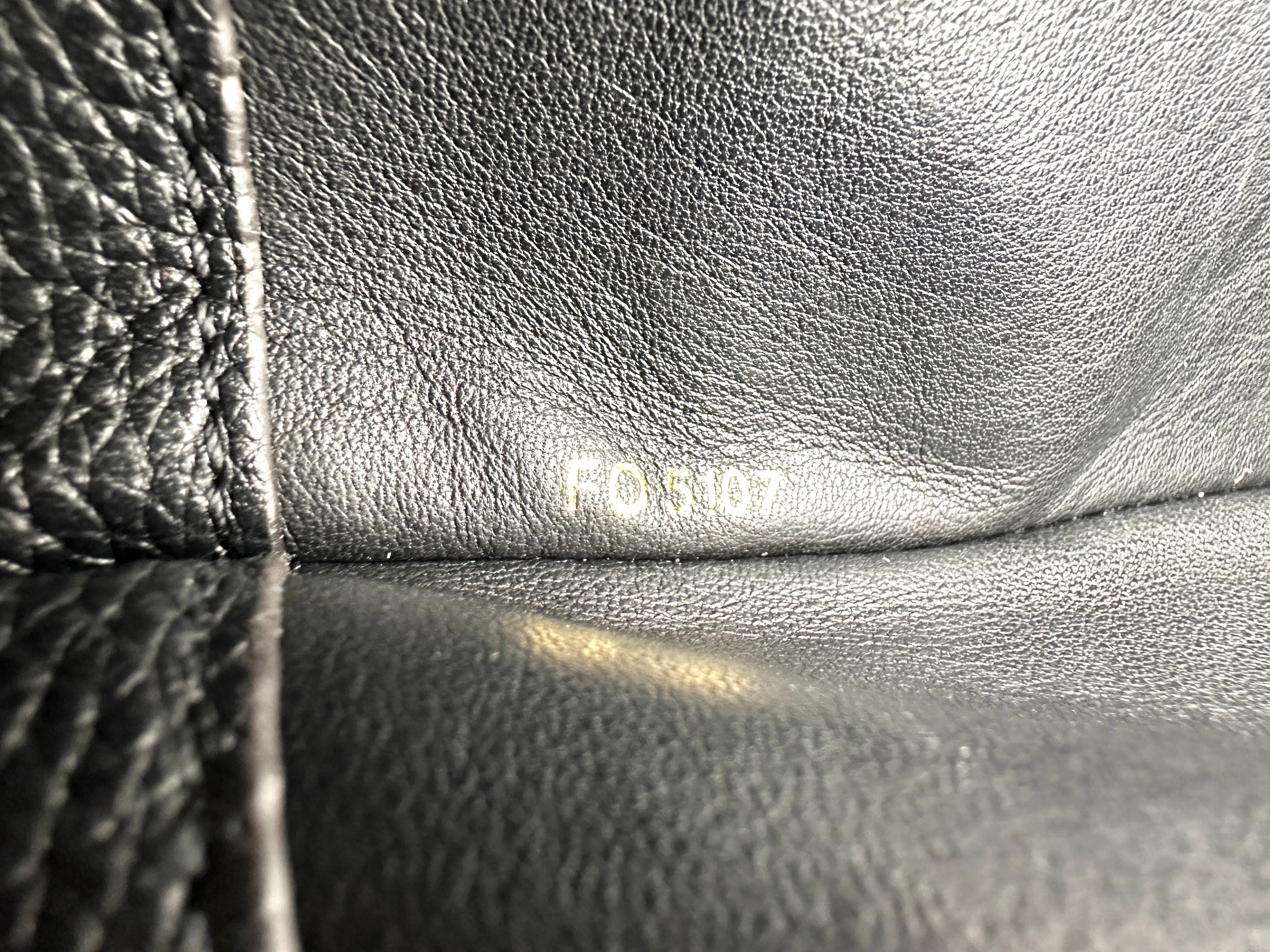 Louis Vuitton City Steamer Black Grained Leather Handle Bag LV2875