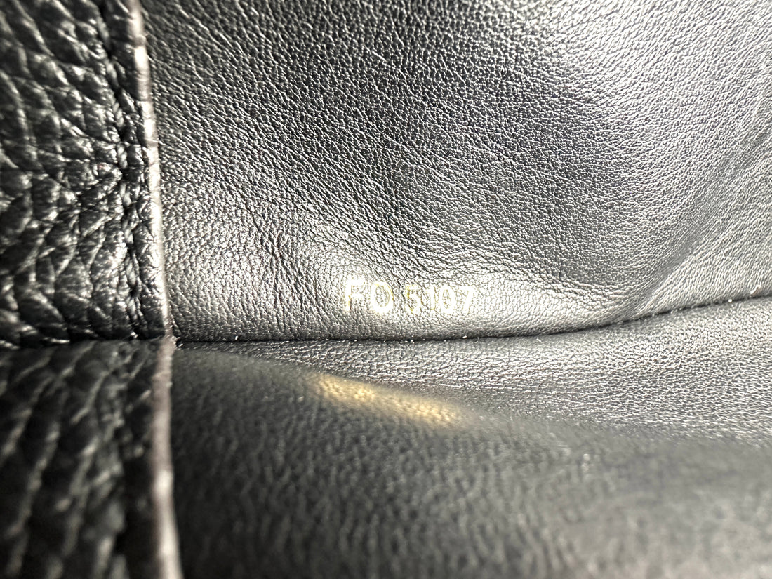 Louis Vuitton City Steamer Black Grained Leather Handle Bag LV2875