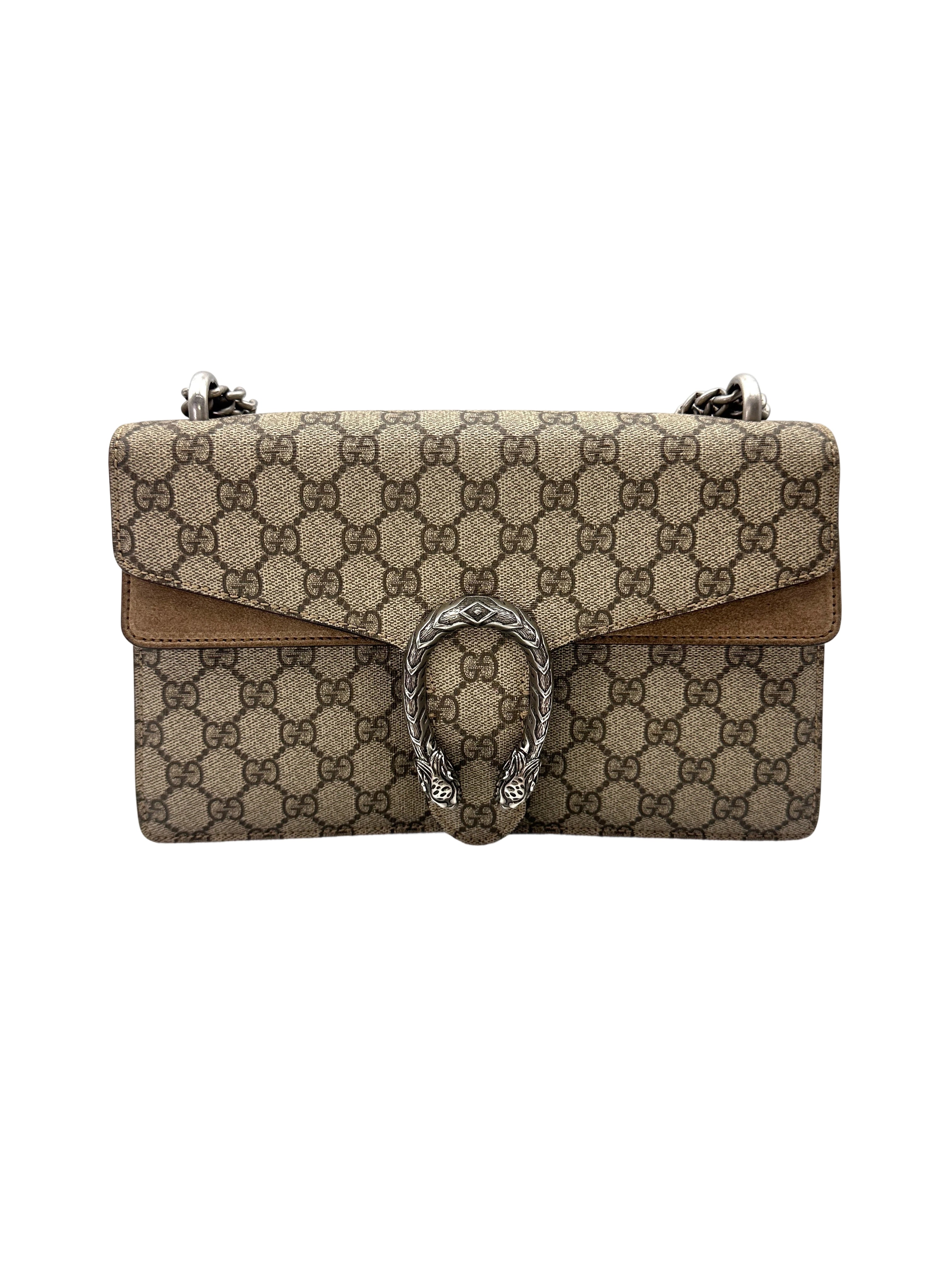 Gucci Dionysus GG Supreme Canvas Medium Size Shoulder Bag GG1140