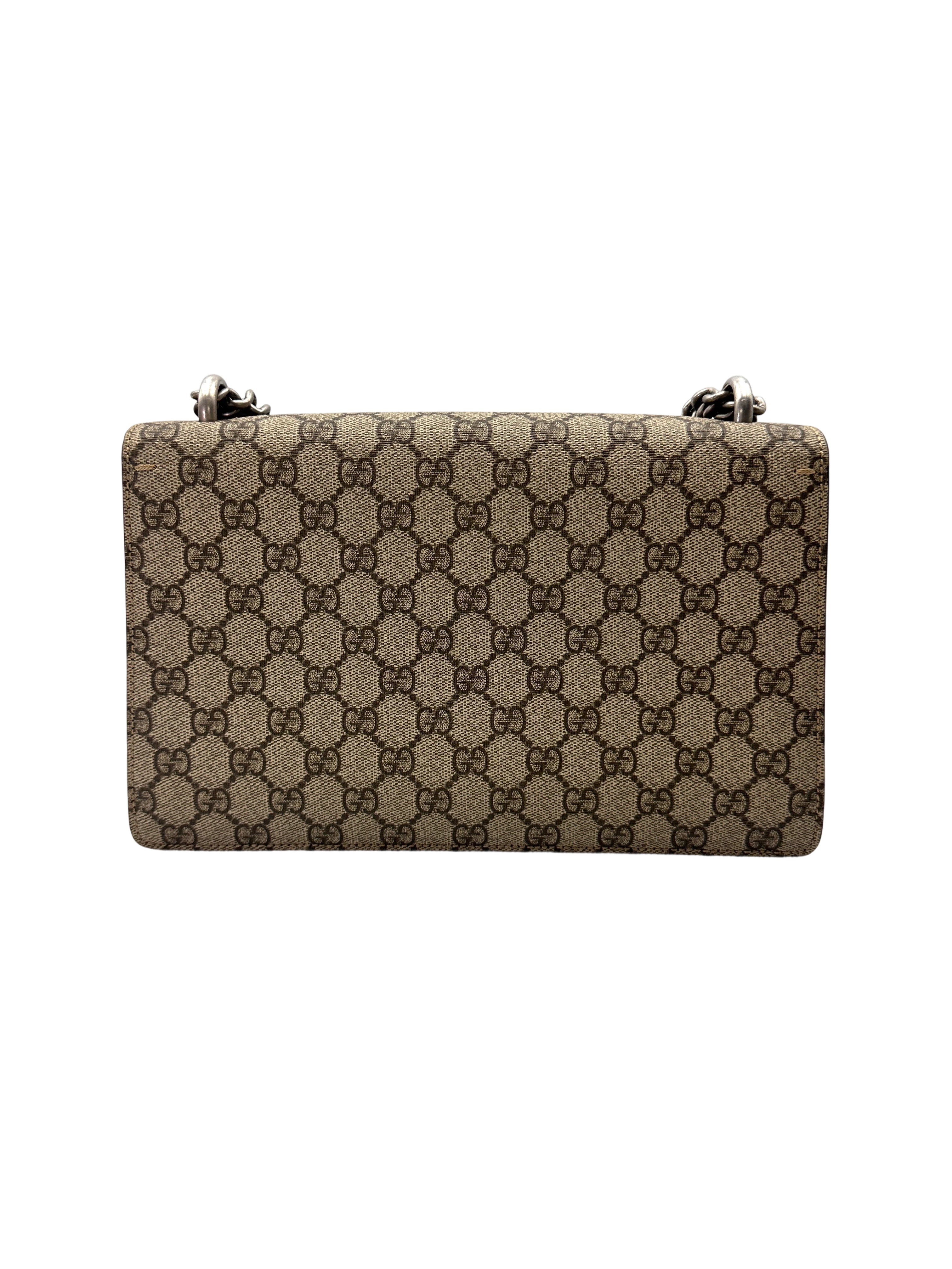 Gucci Dionysus GG Supreme Canvas Medium Size Shoulder Bag GG1140