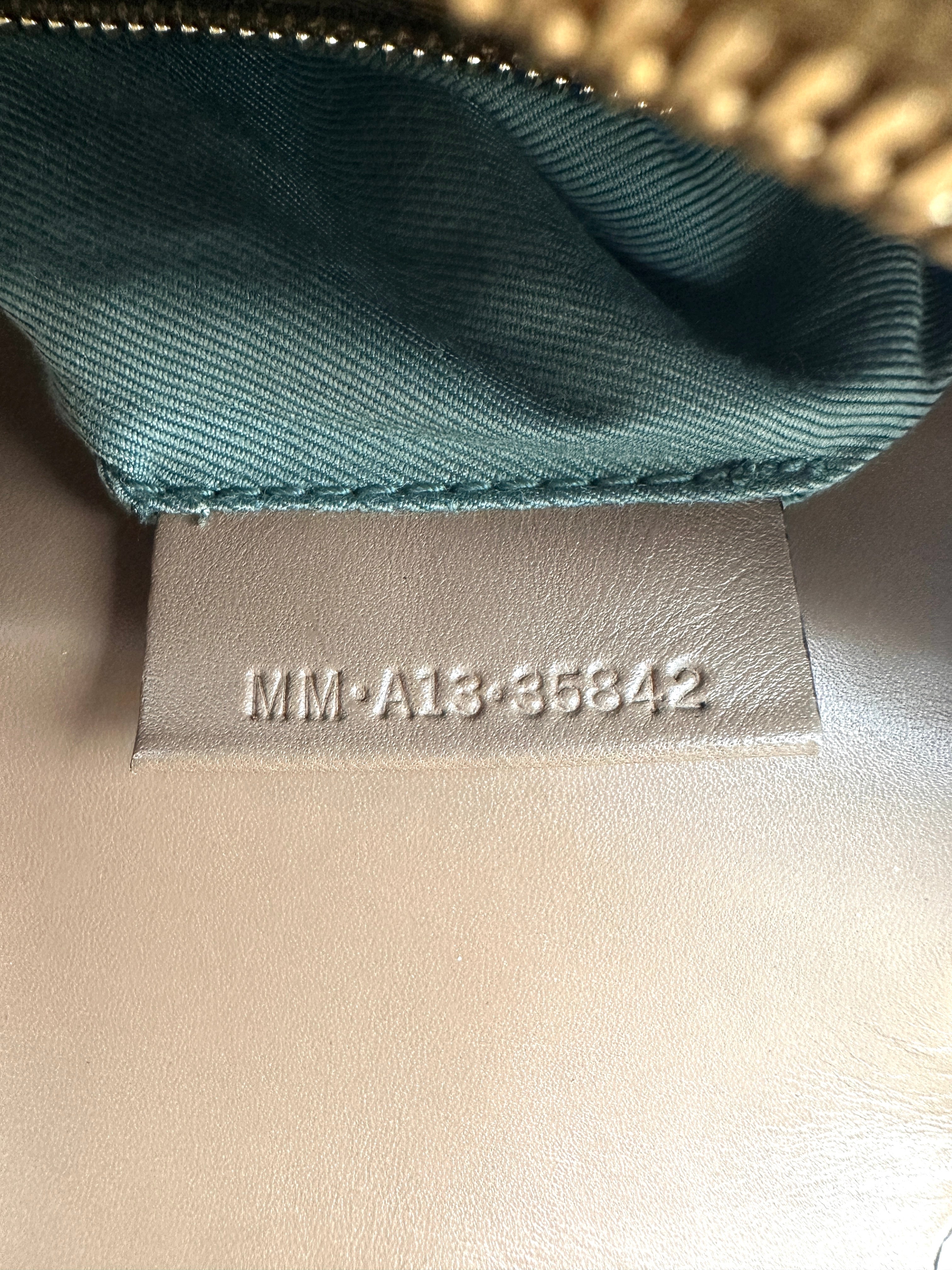 Bvlgari Serpenti Flower Beige Leather Large Size Shoulder Bag BS45