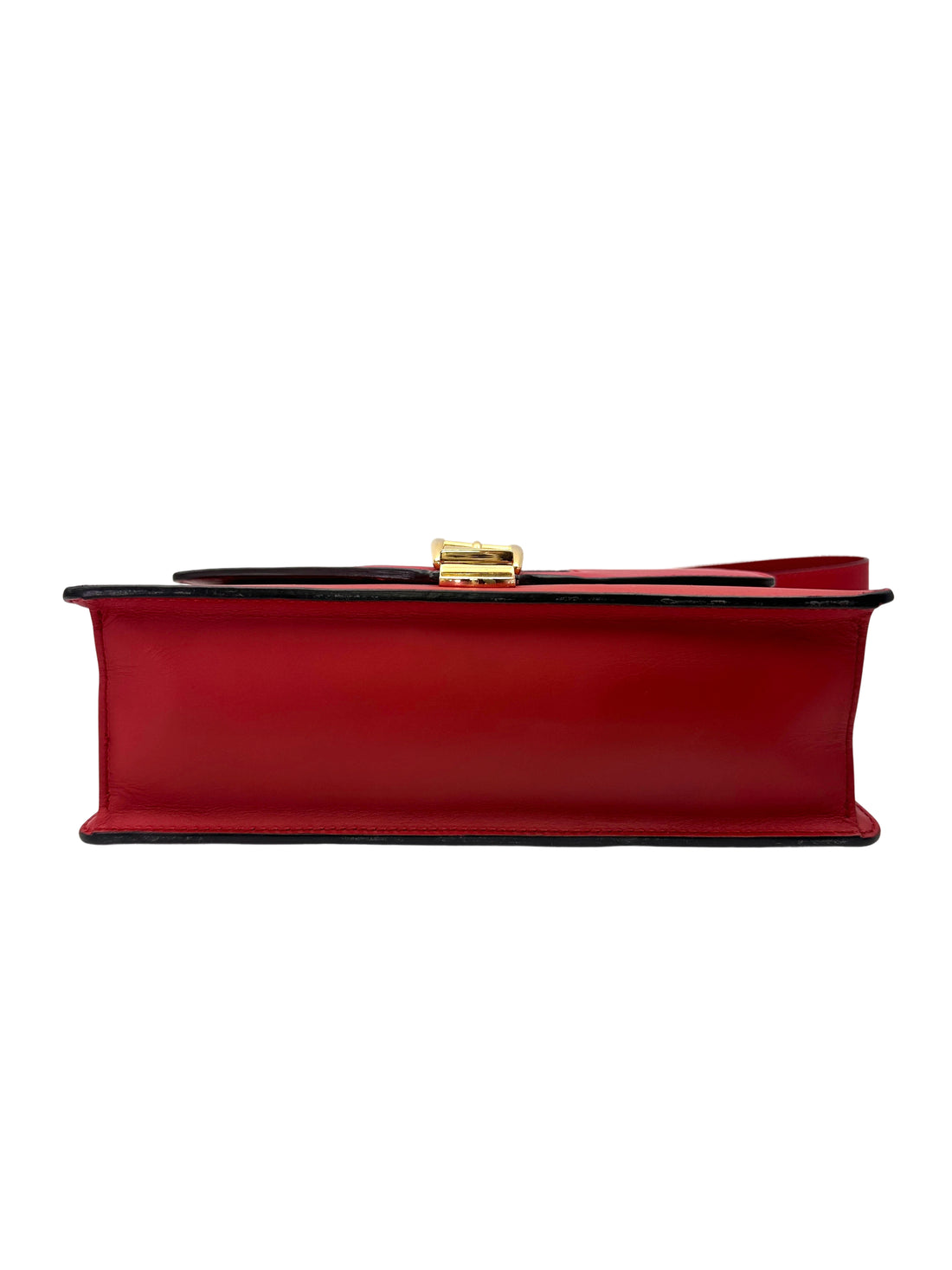 Gucci Sylvie Red Leather Medium Size Shoulder Bag GG1142