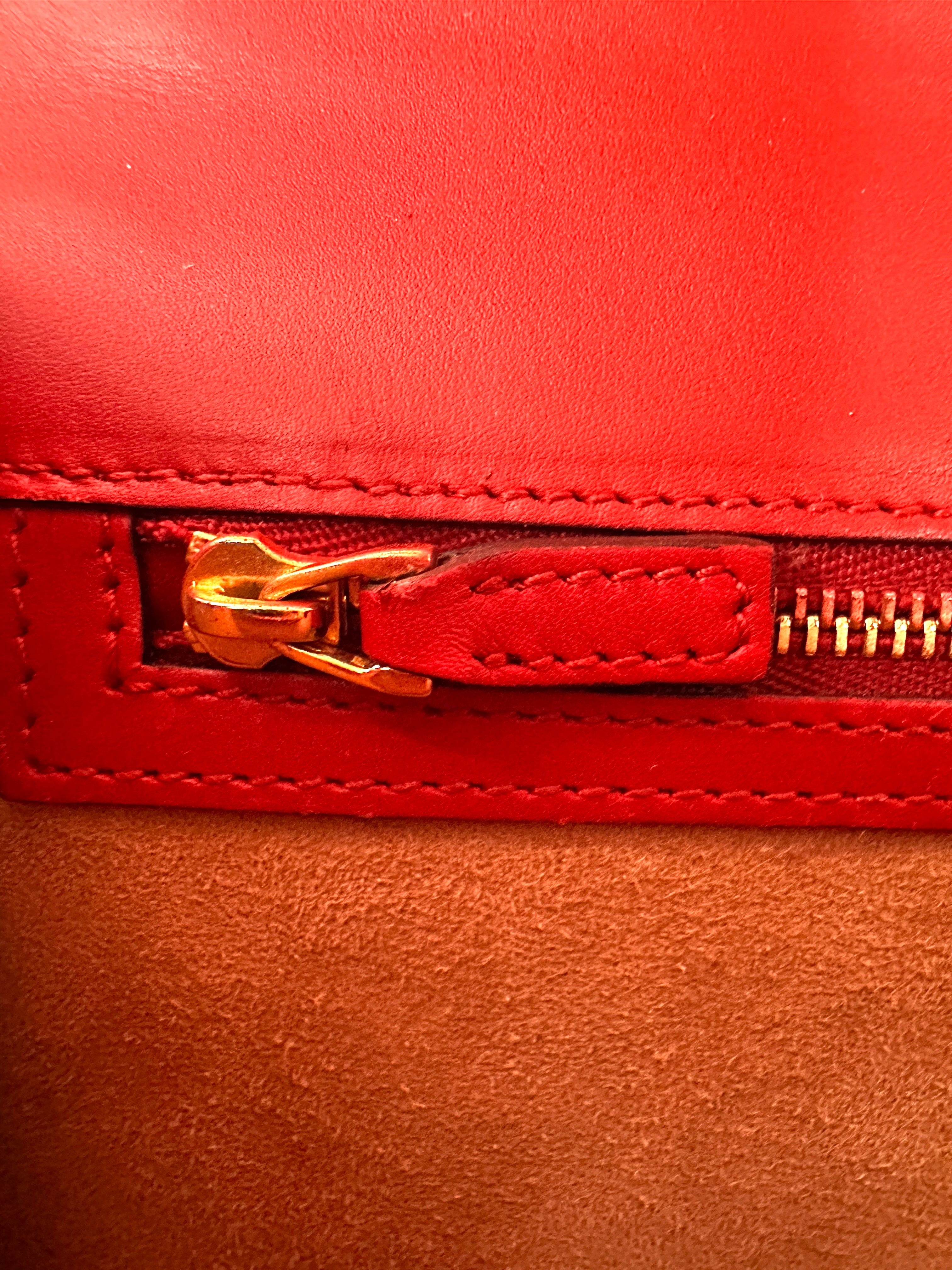 Gucci Sylvie Red Leather Medium Size Shoulder Bag GG1142