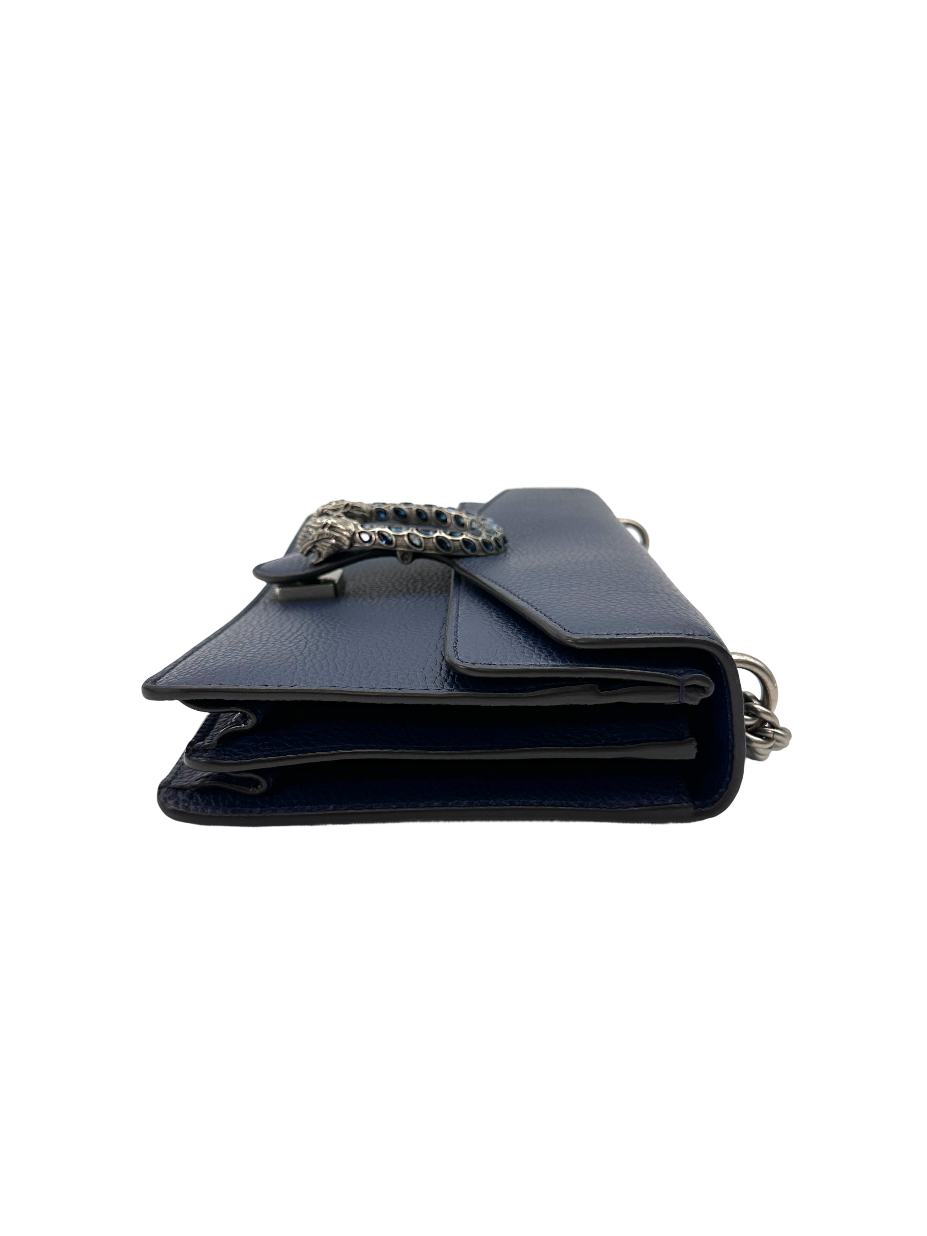Gucci Dionysus Black Leather Shoulder Bag GG1138