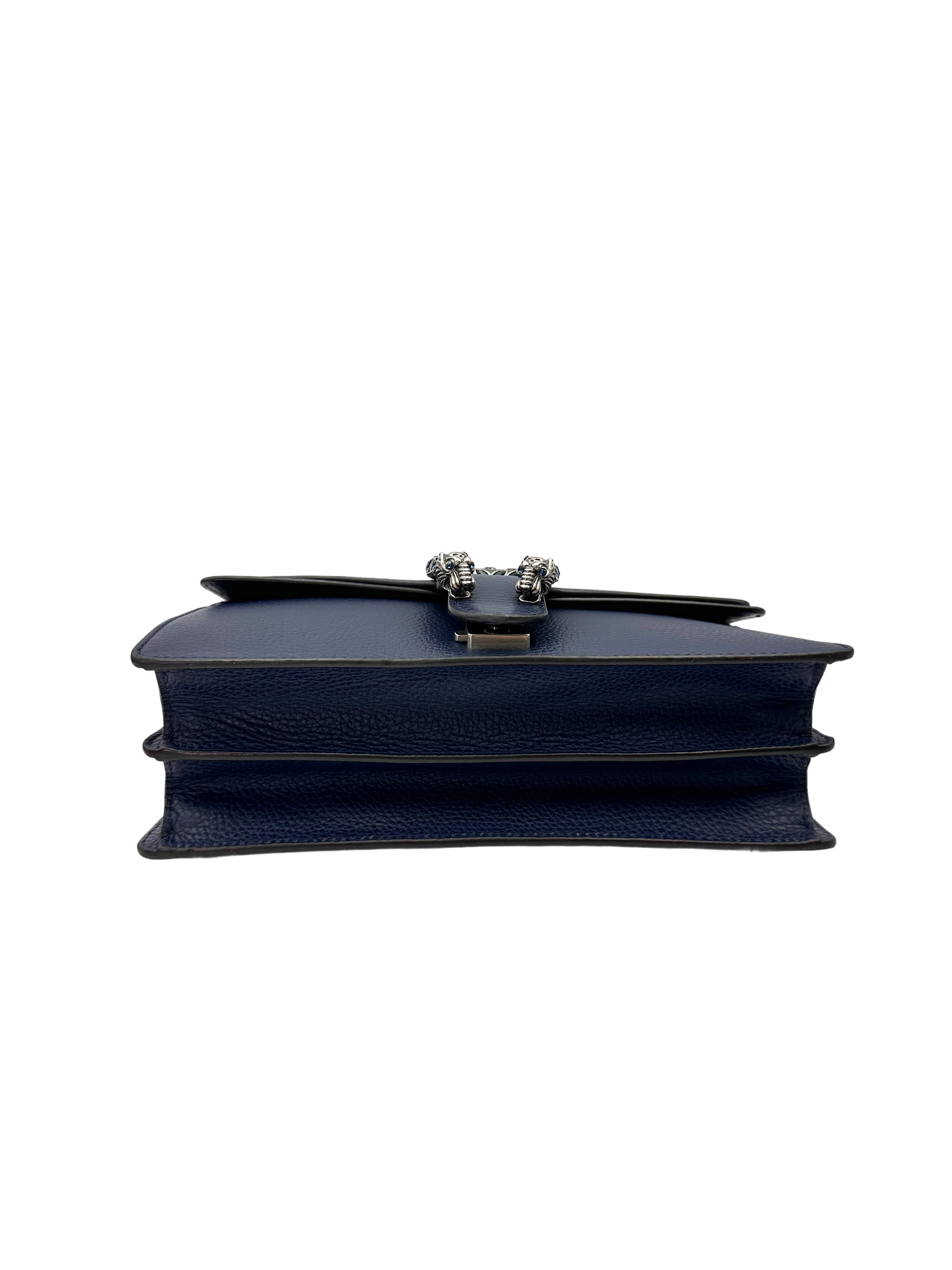 Gucci Dionysus Black Leather Shoulder Bag GG1138