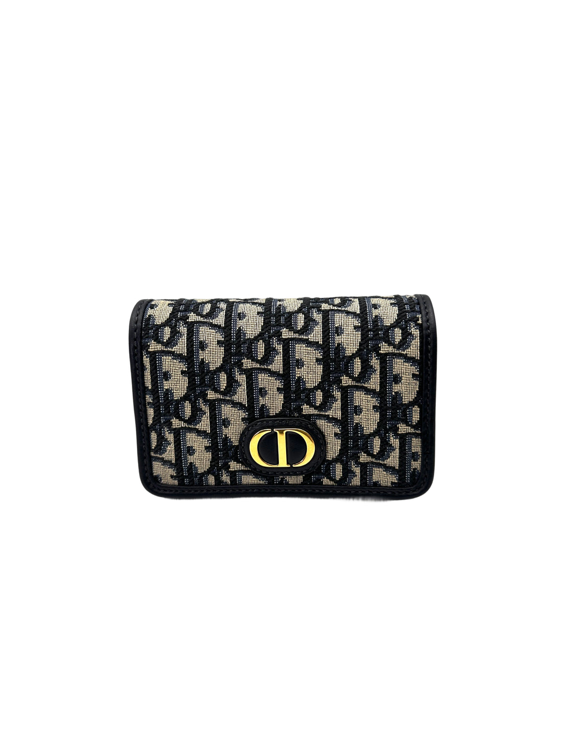 Christian Dior 30 Montaigne Black Jacquard Nano Pouch DR755