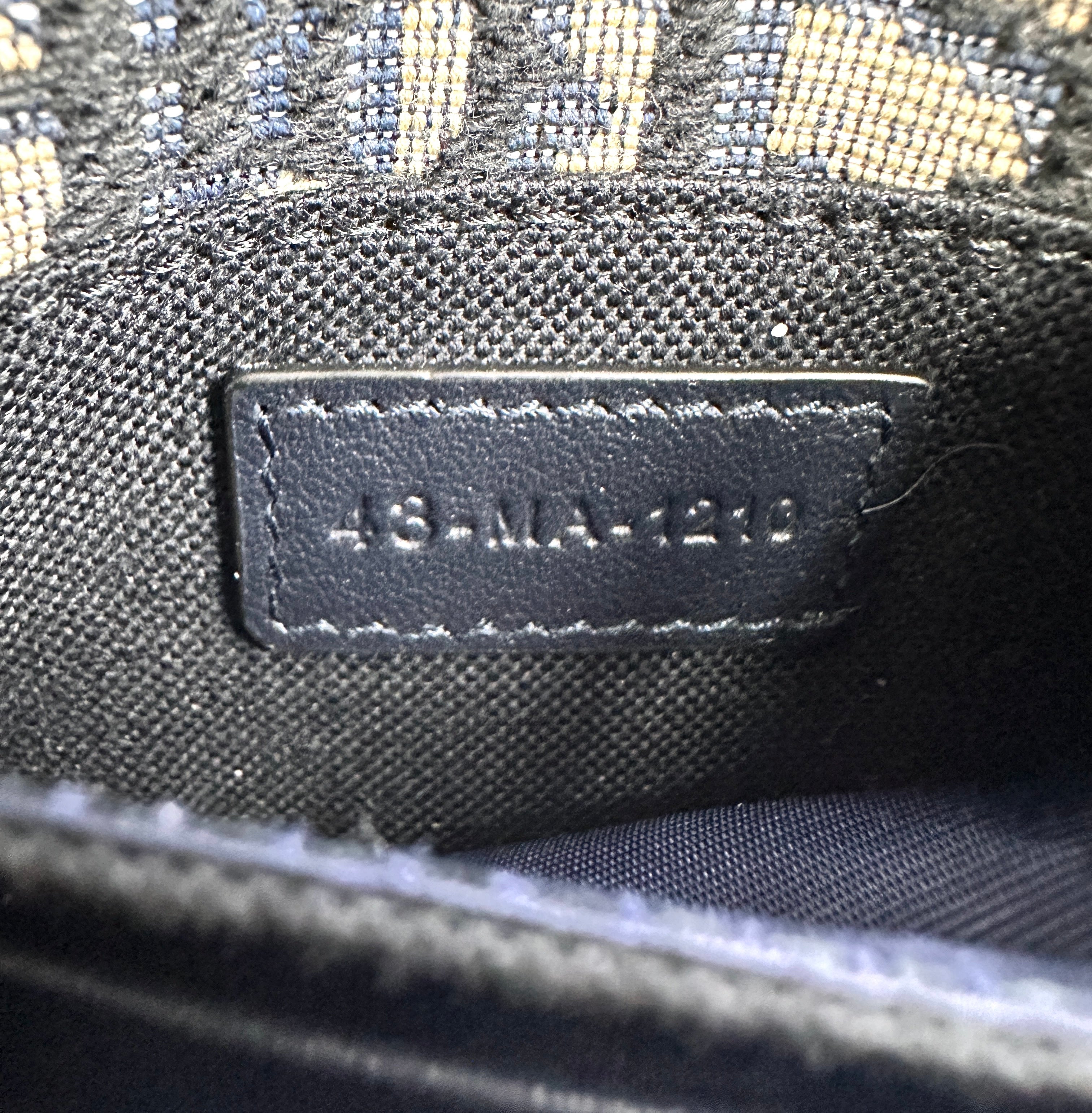 Christian Dior 30 Montaigne Black Jacquard Nano Pouch DR755