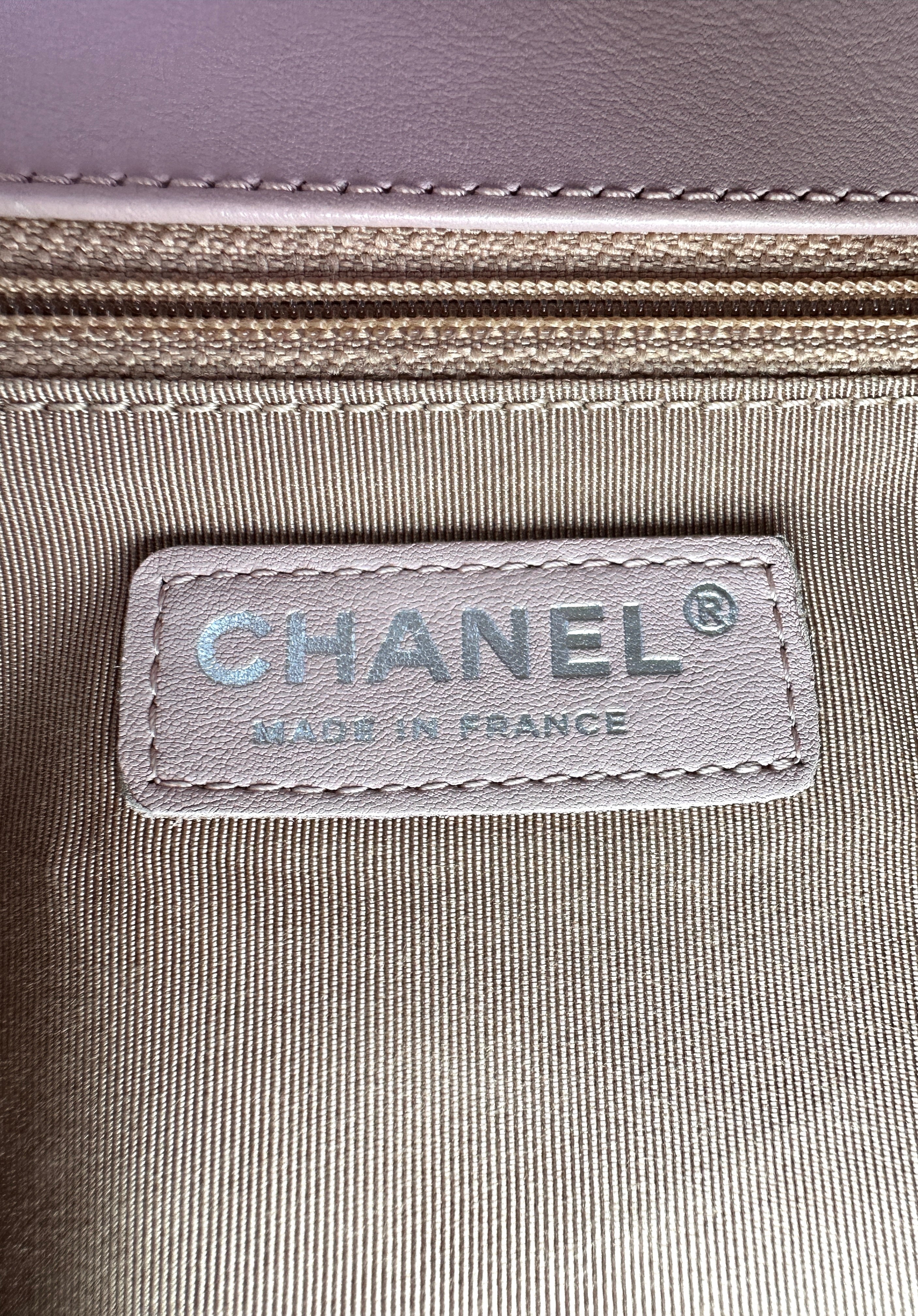 Chanel LeBoy Pink Quilted Leather Flap Bag With Silver Buckle(20***22) CC2053