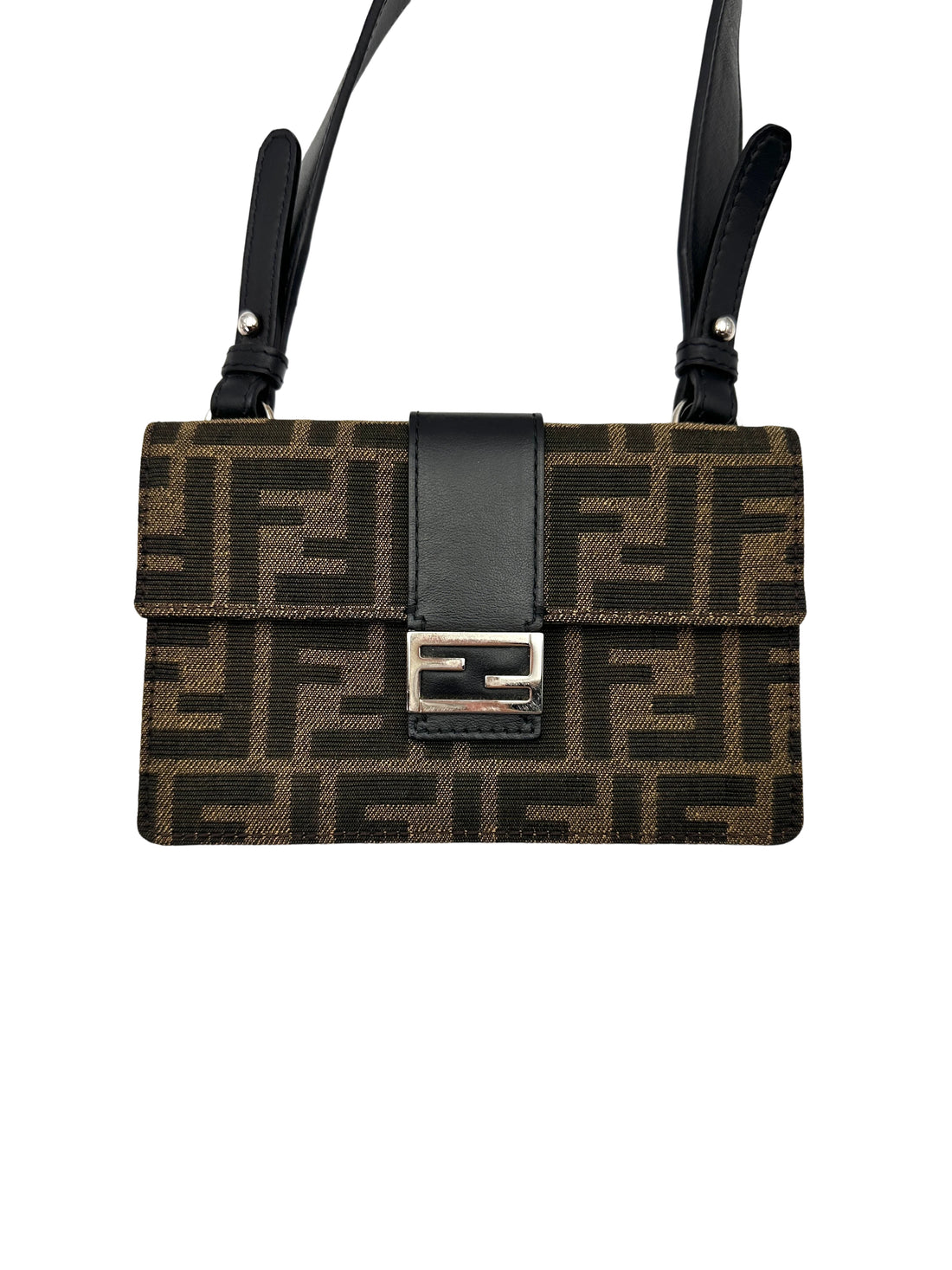 Fendi FF Zucca Canvas Shoulder Bag FF111