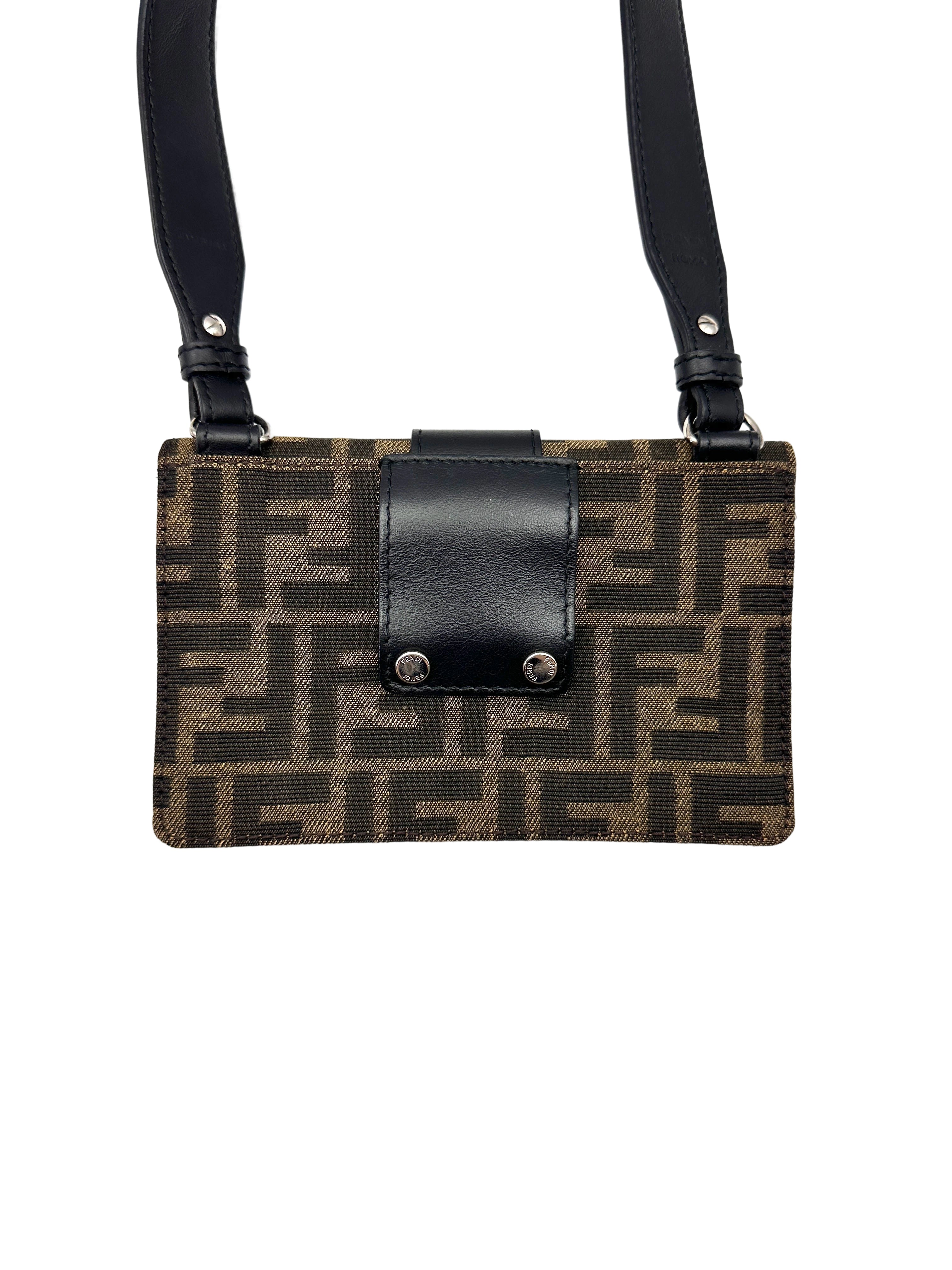 Fendi FF Zucca Canvas Shoulder Bag FF111