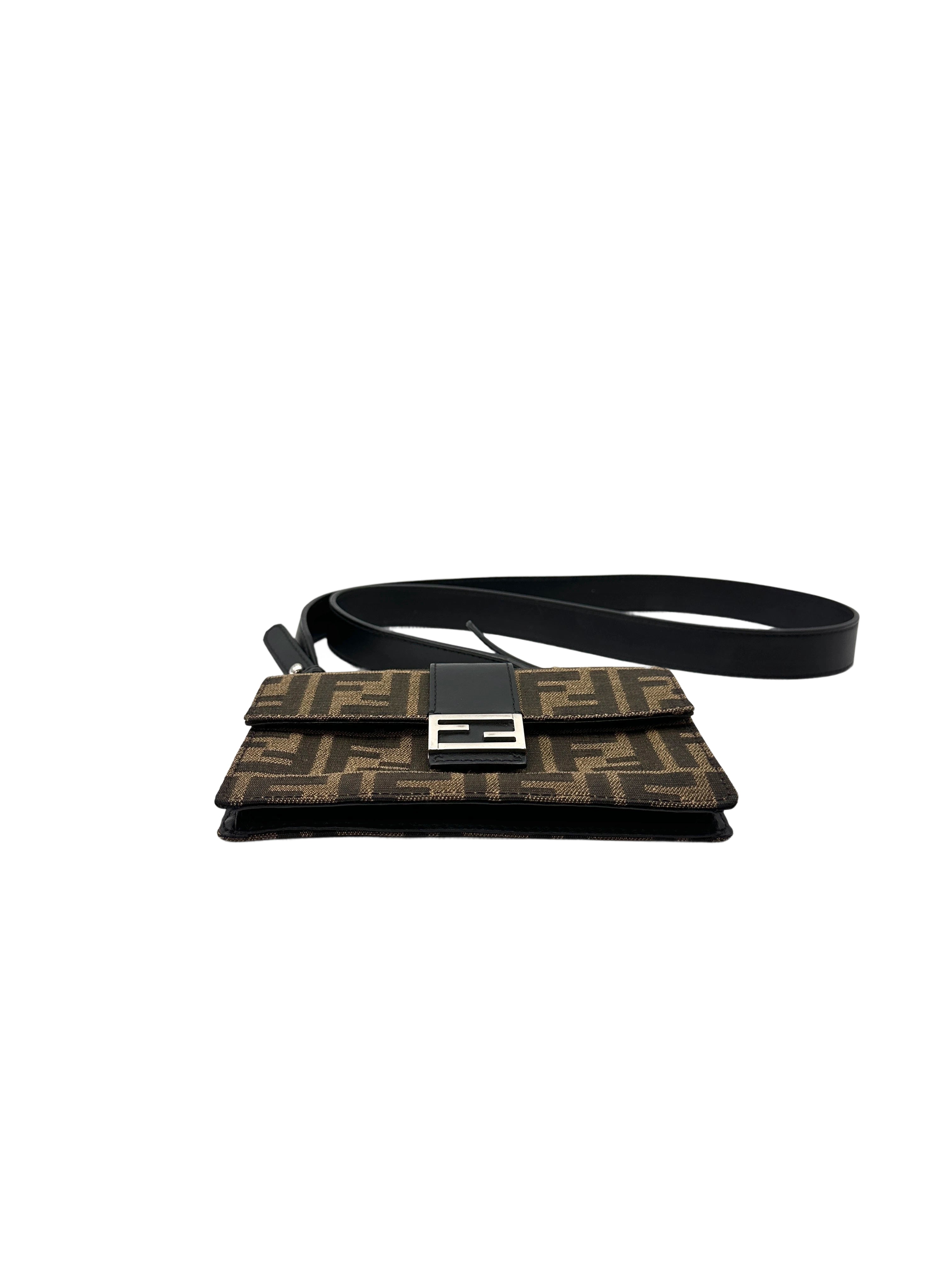 Fendi FF Zucca Canvas Shoulder Bag FF111