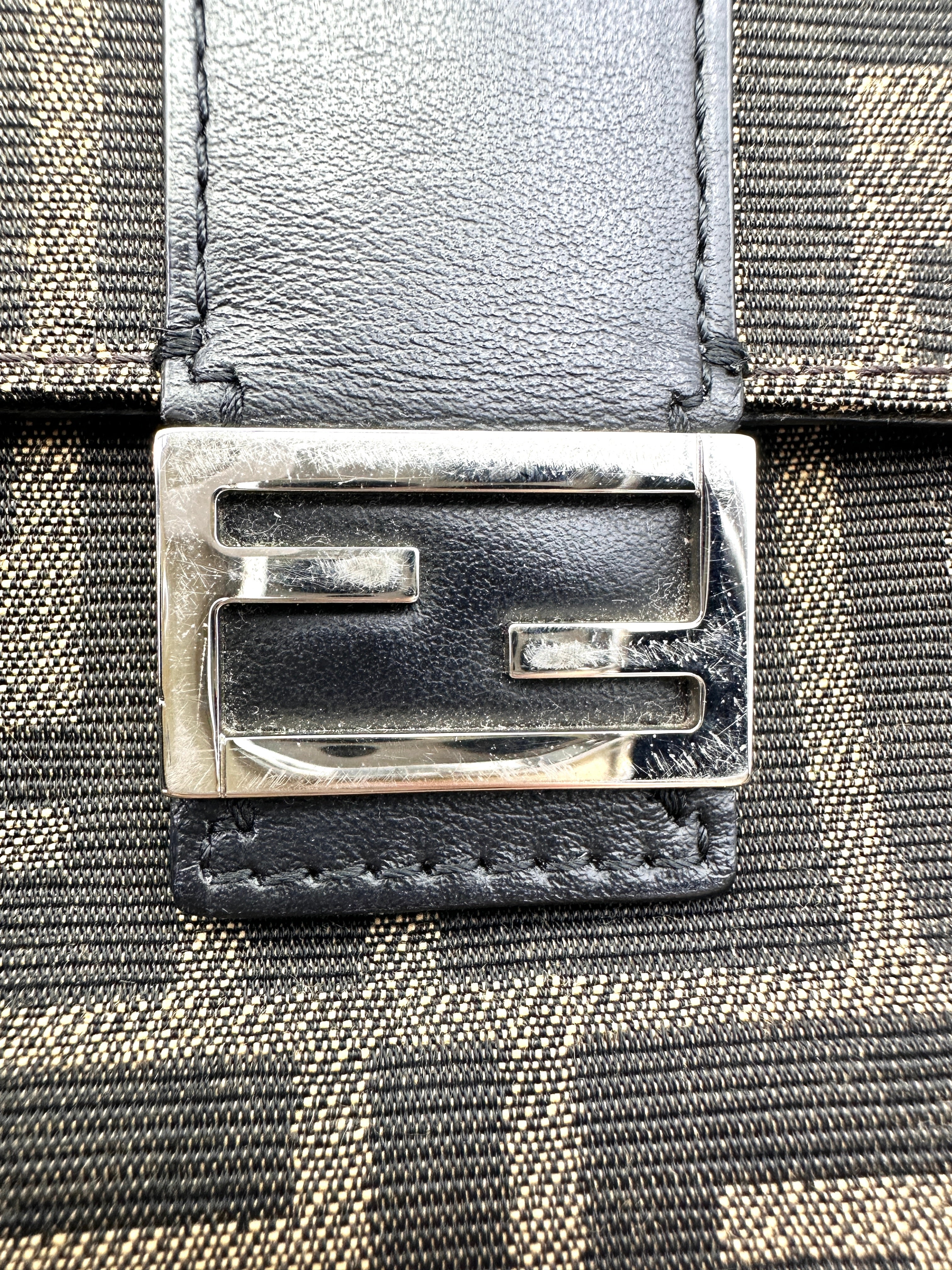 Fendi FF Zucca Canvas Shoulder Bag FF111