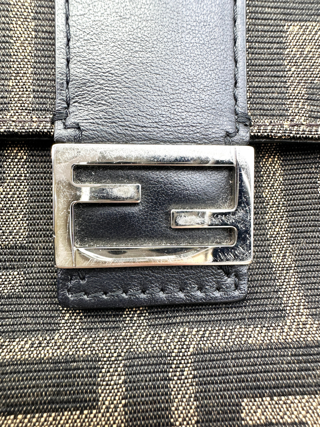 Fendi FF Zucca Canvas Shoulder Bag FF111