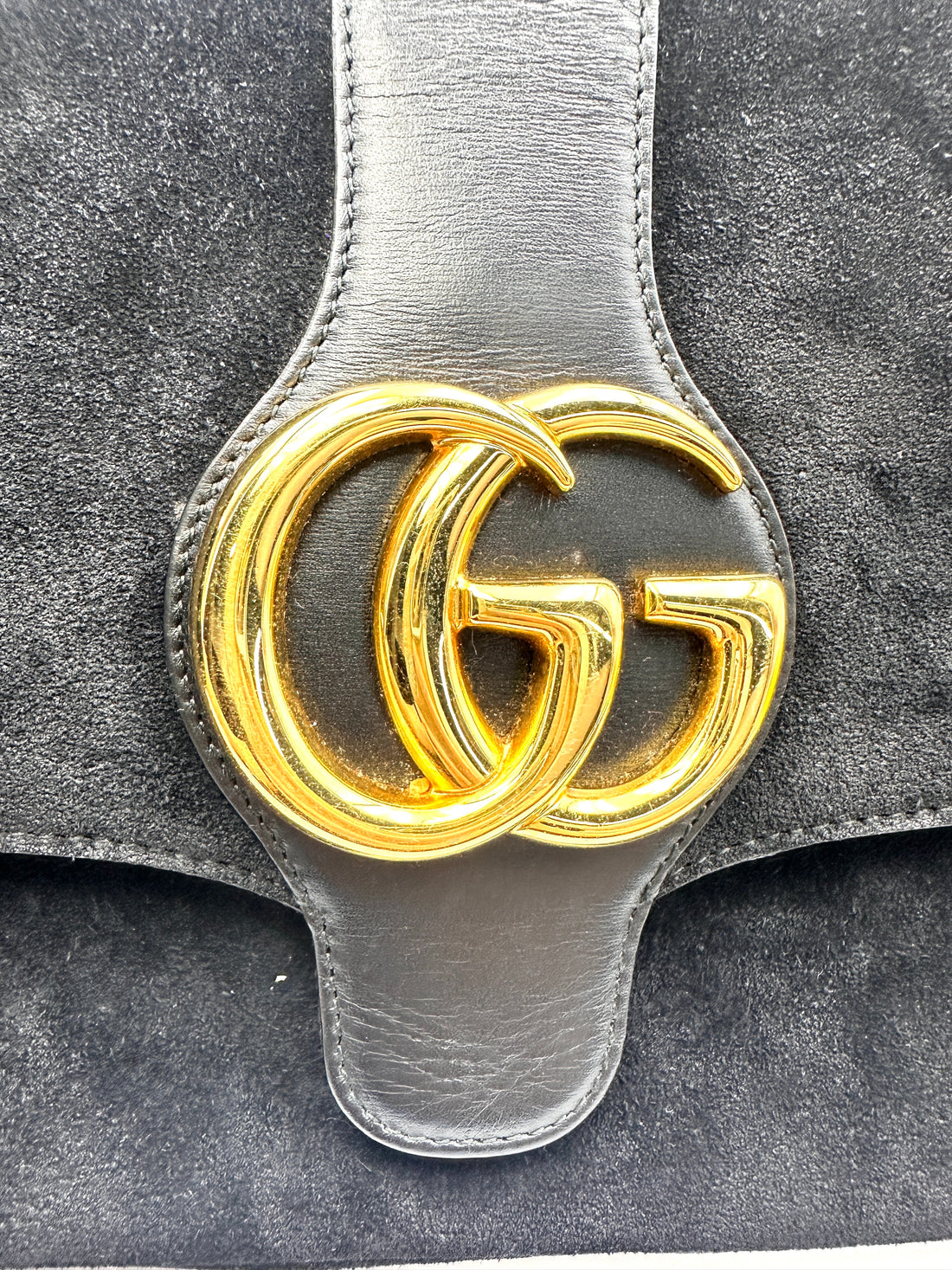 Gucci Arli Black Velvet Shoulder Bag GG1145