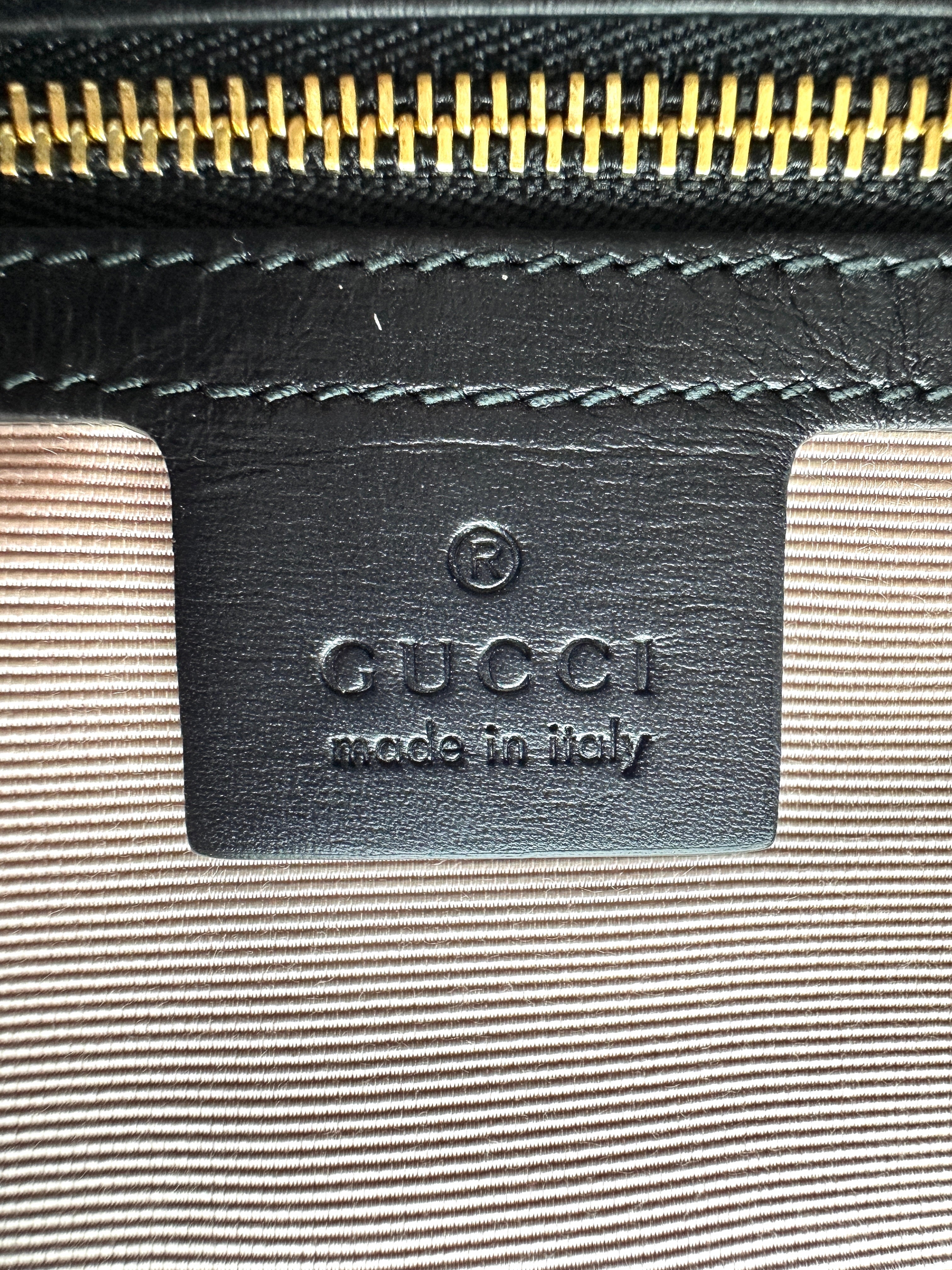 Gucci Arli Black Velvet Shoulder Bag GG1145