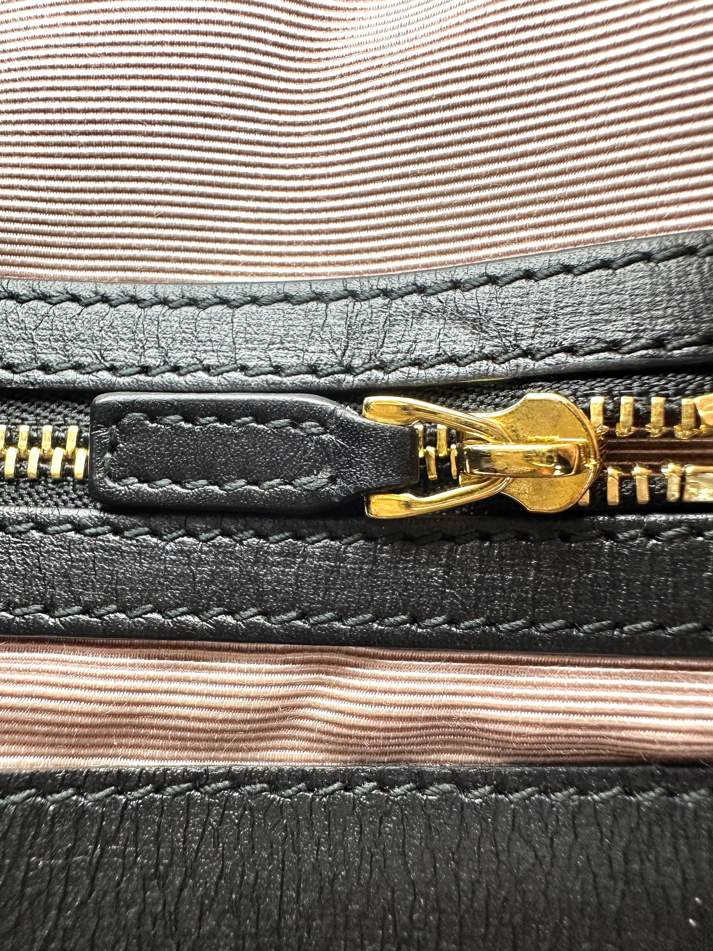 Gucci Arli Black Velvet Shoulder Bag GG1145