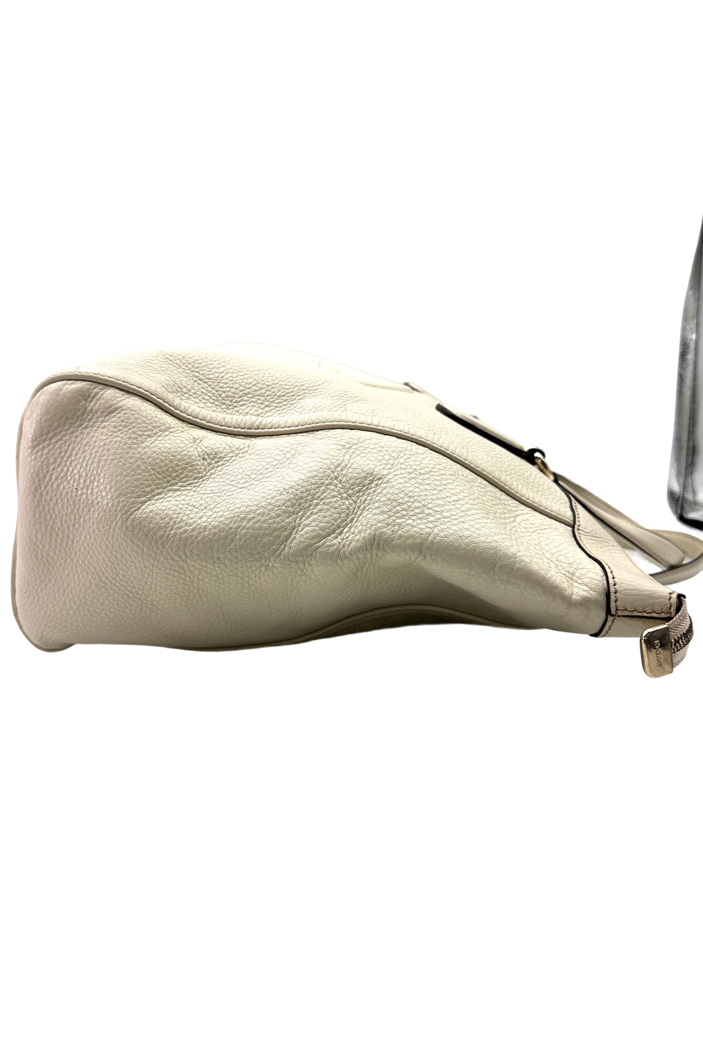 Gucci Soho White Leather Hobo Bag GG1146