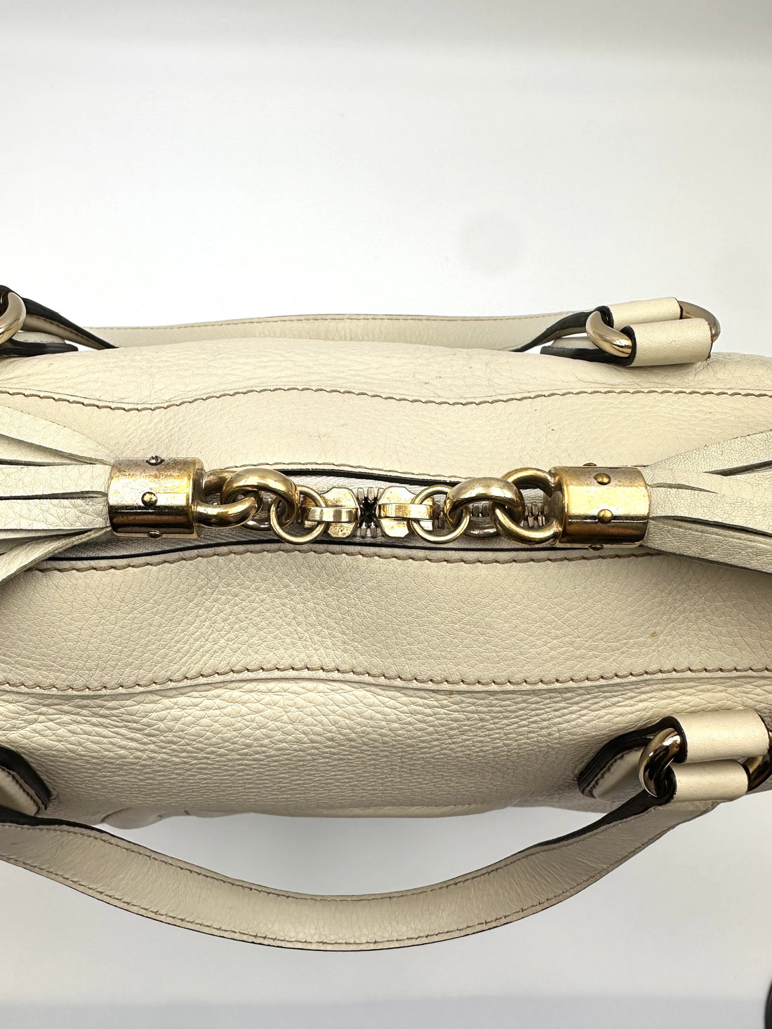 Gucci Soho White Leather Hobo Bag GG1146
