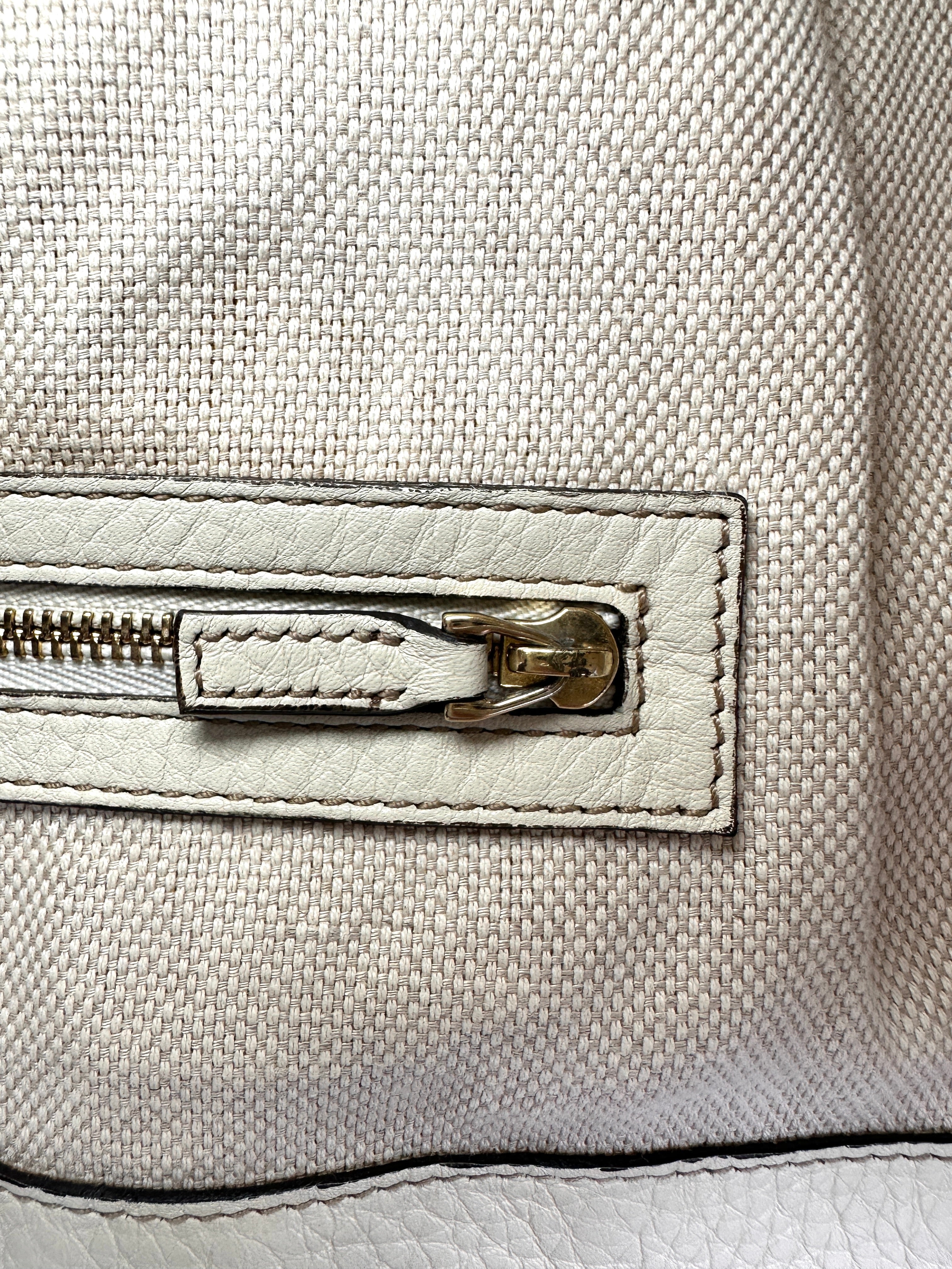 Gucci Soho White Leather Hobo Bag GG1146