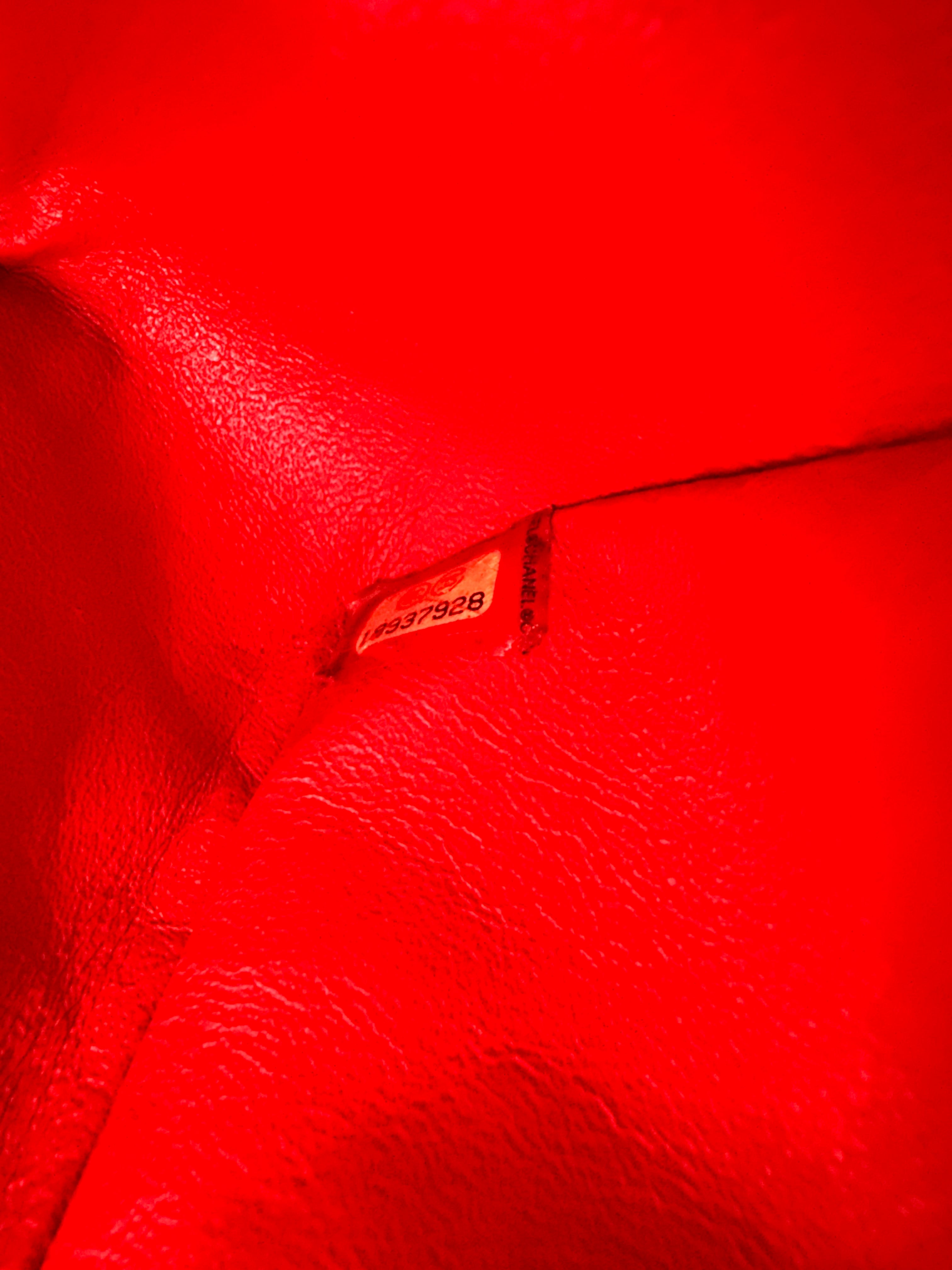 Chanel Classic Flap Red Quilted Leather Flap Bag With Silver Buckle(18***28) CC2055
