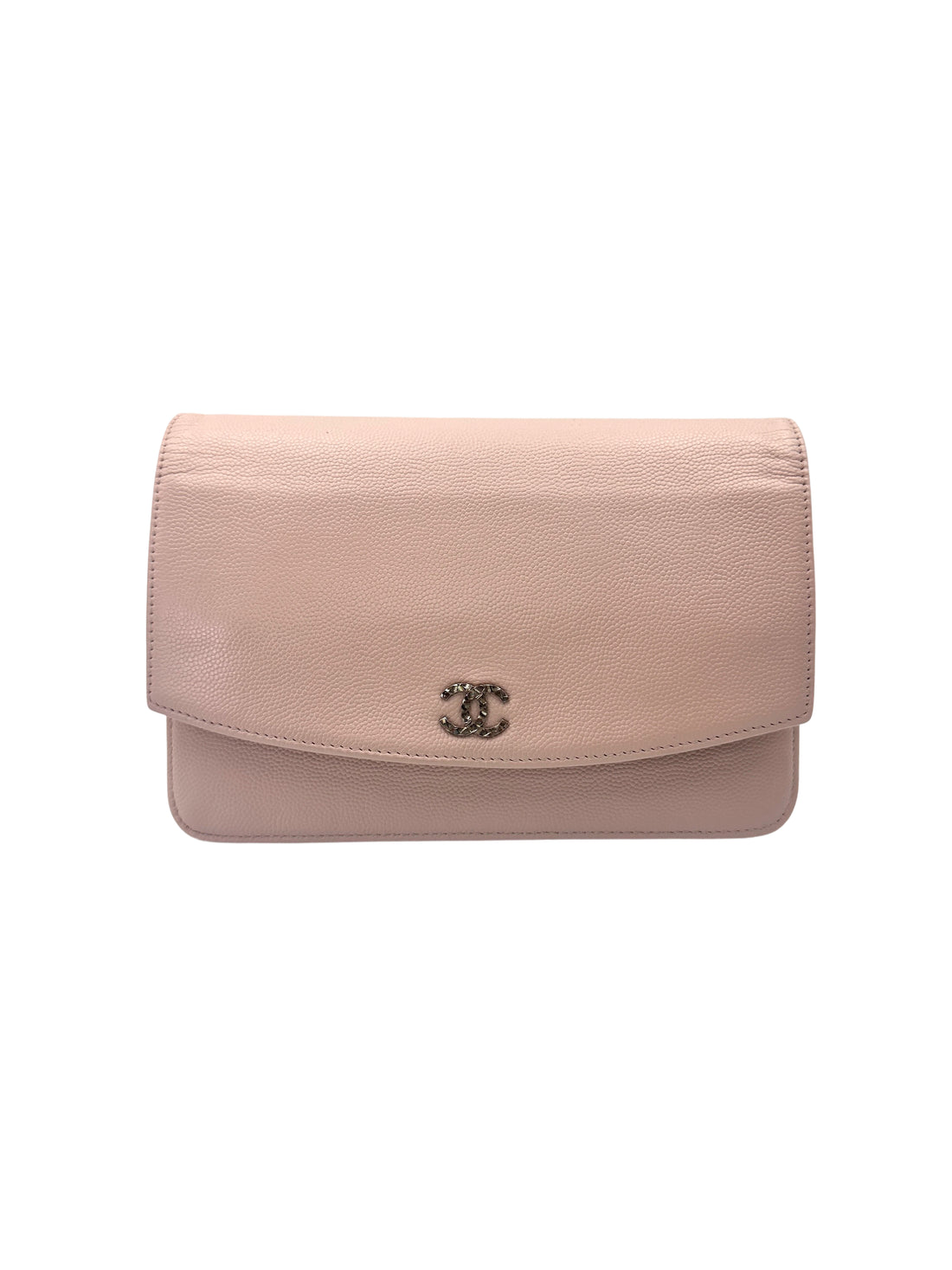 Chanel Pink Leather Wallet On Chain(14***45) CC2056