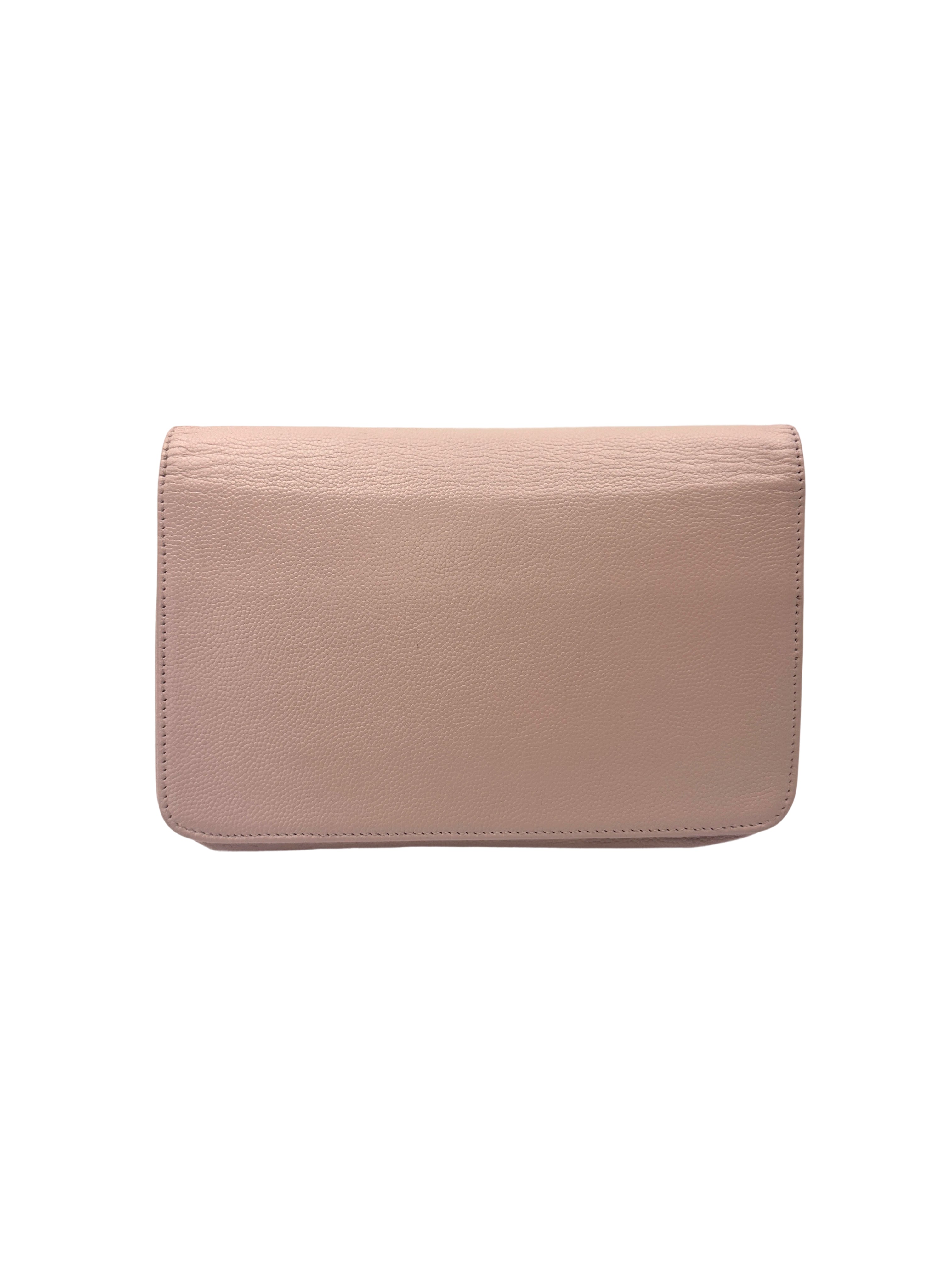 Chanel Pink Leather Wallet On Chain(14***45) CC2056