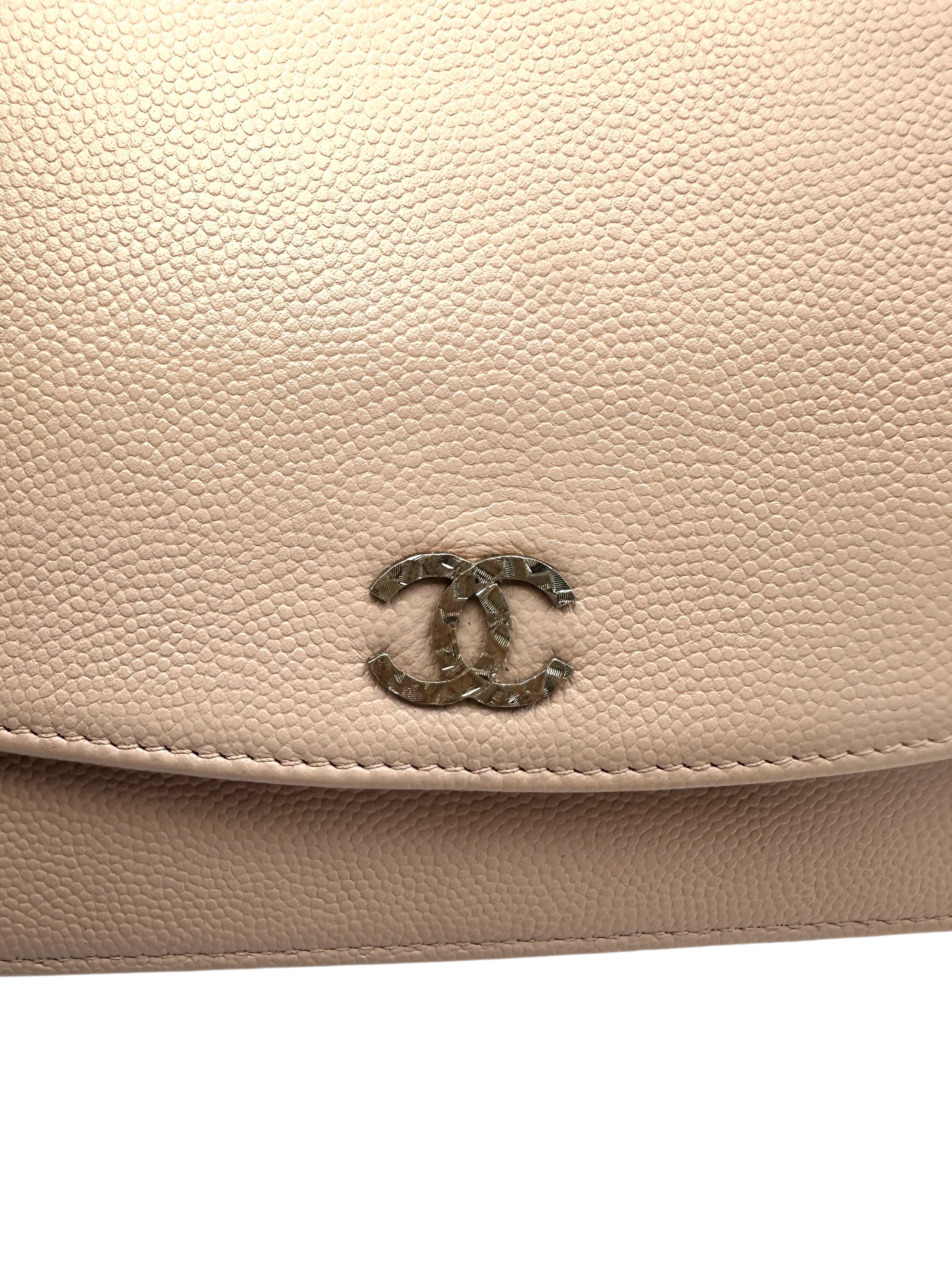 Chanel Pink Leather Wallet On Chain(14***45) CC2056