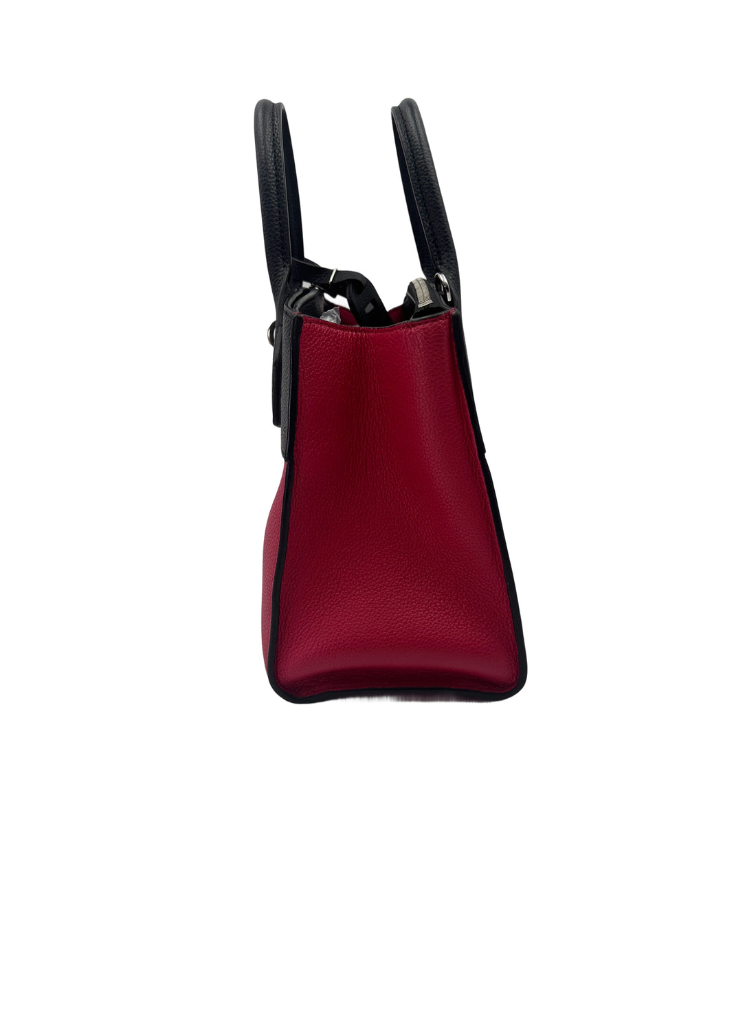 Louis Vuitton City Steamer PM Black/Red Grained Leather Handle Bag LV2887
