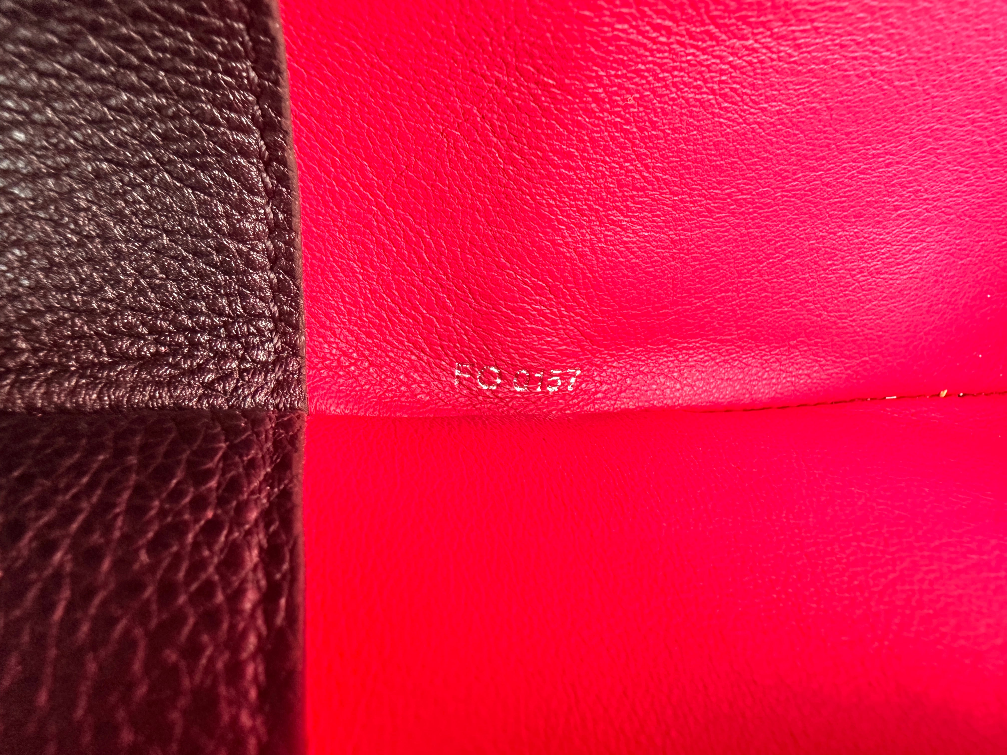 Louis Vuitton City Steamer PM Black/Red Grained Leather Handle Bag LV2887