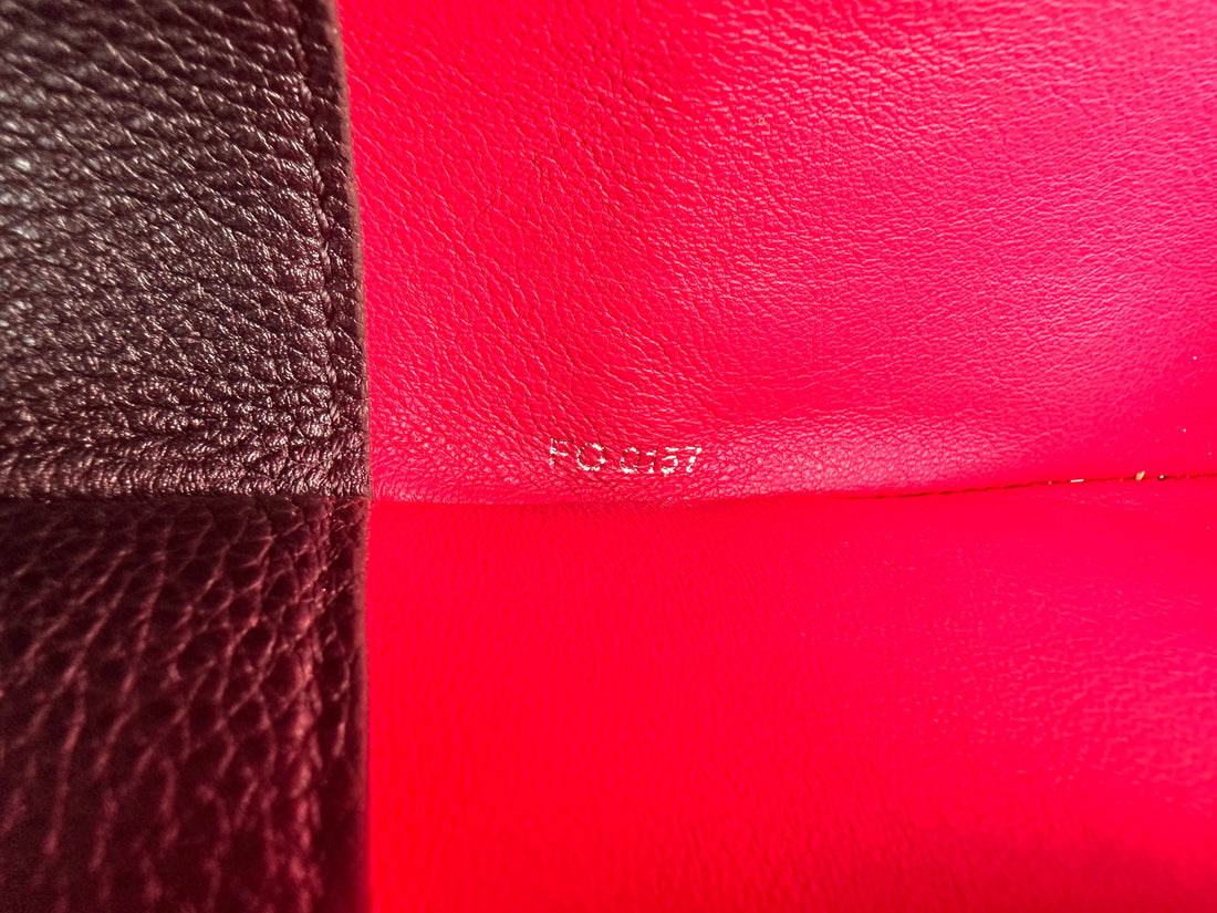 Louis Vuitton City Steamer PM Black/Red Grained Leather Handle Bag LV2887