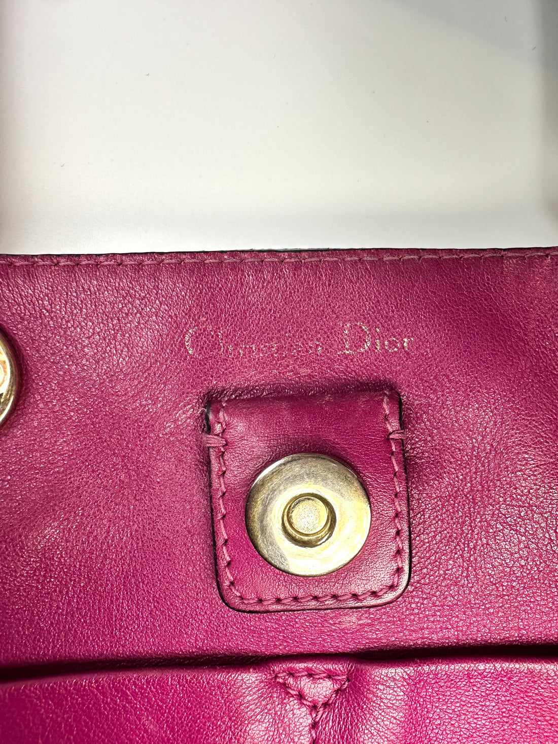 Christian Dior Diorissimo Black Leather Top Handle Bag With Pouch DR759