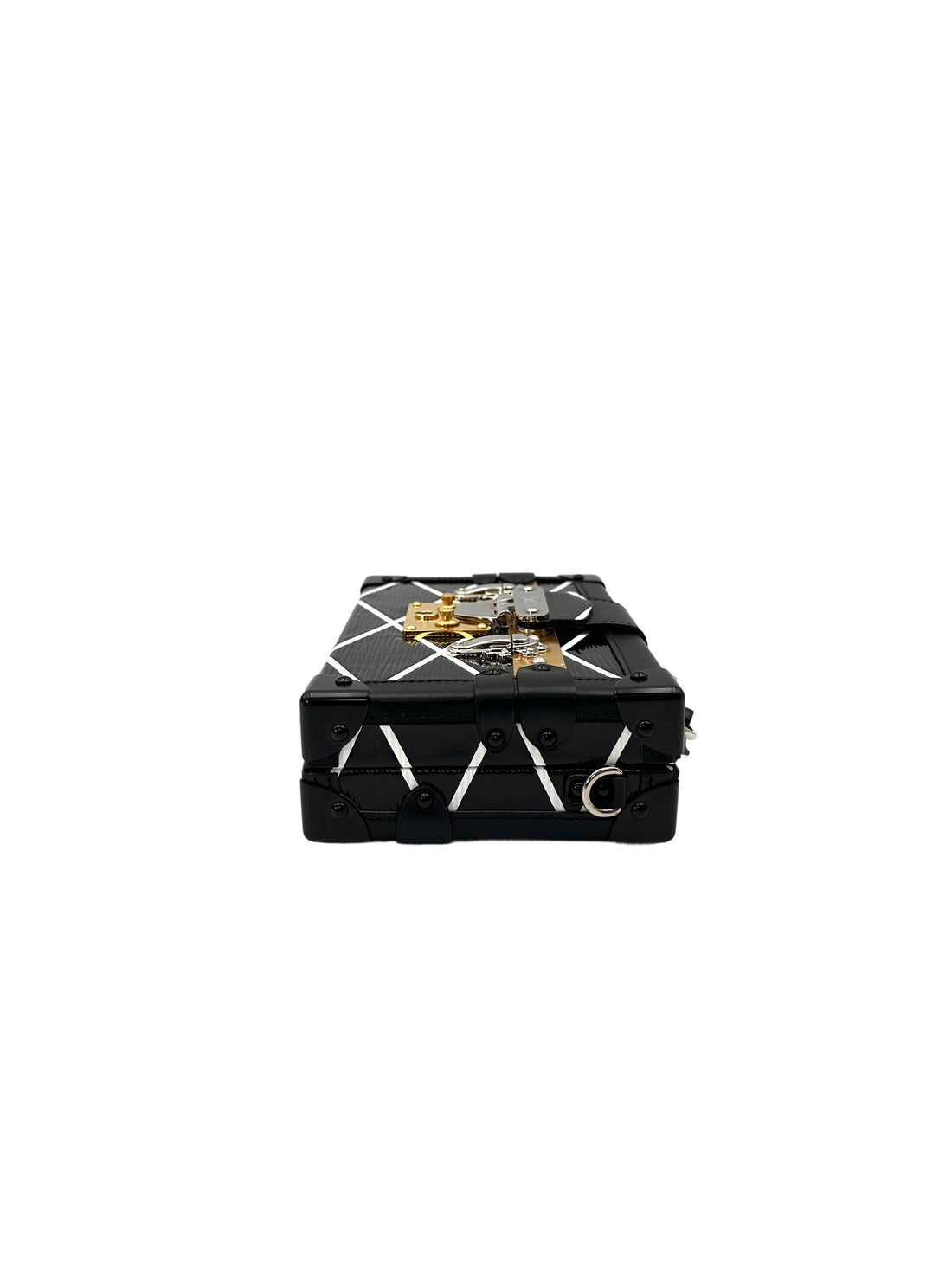 Louis Vuitton Petite Malle Black Epi Leather Cross Pattern Shoulder Bag LV2885