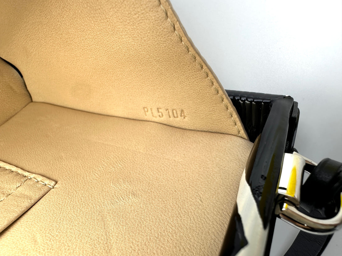 Louis Vuitton Petite Malle Black Epi Leather Cross Pattern Shoulder Bag LV2885