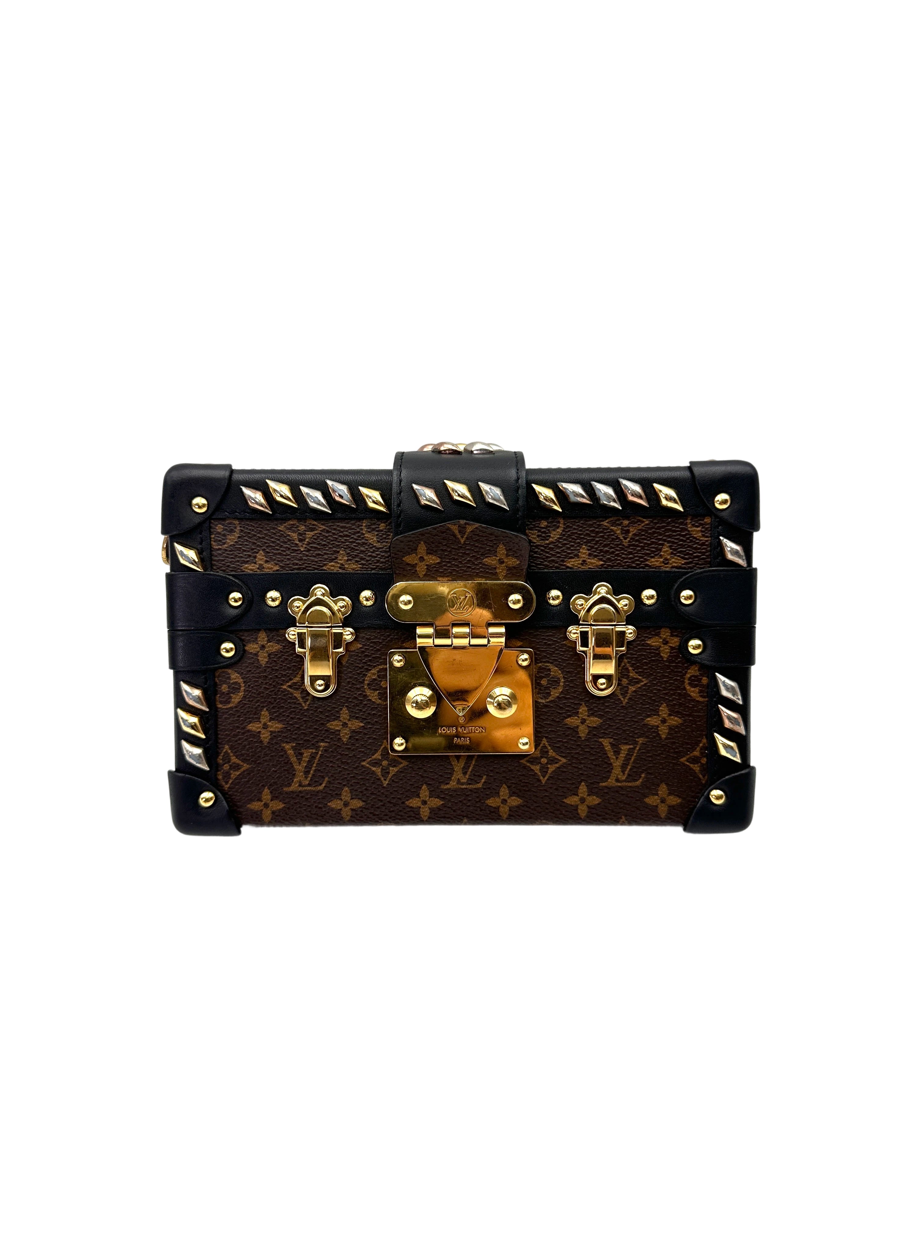 Louis Vuitton Petite Malle Monogram Canvas Shoulder Bag LV2886