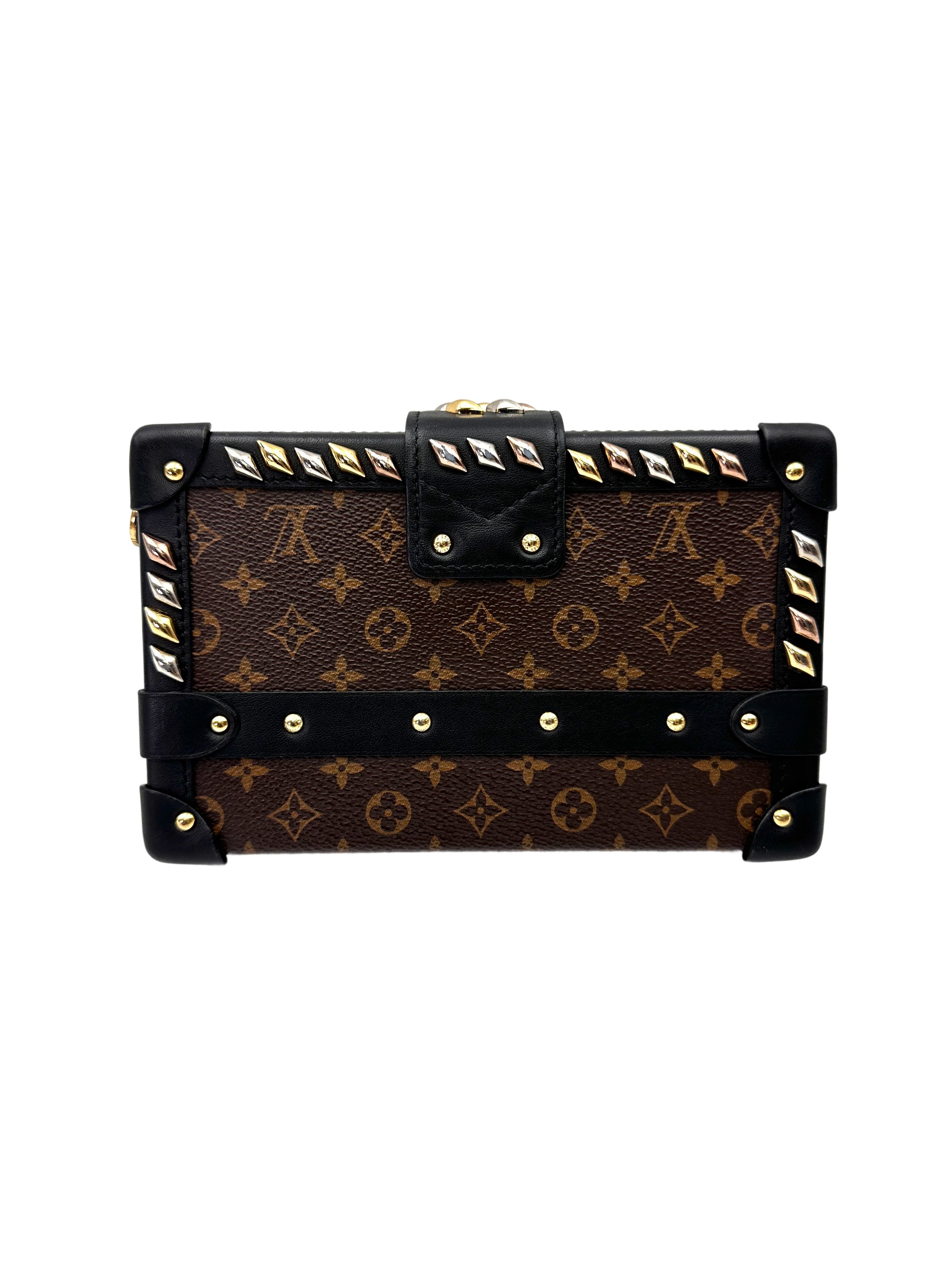 Louis Vuitton Petite Malle Monogram Canvas Shoulder Bag LV2886