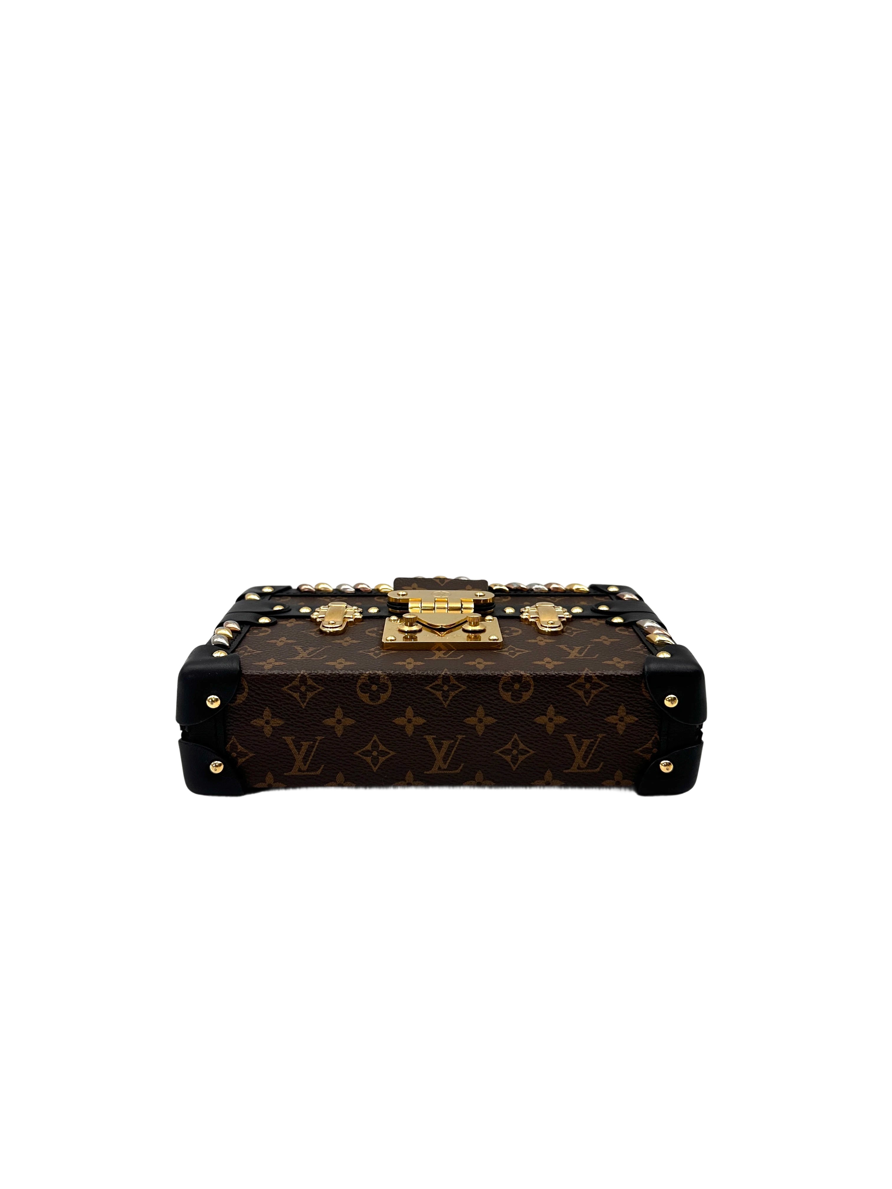 Louis Vuitton Petite Malle Monogram Canvas Shoulder Bag LV2886