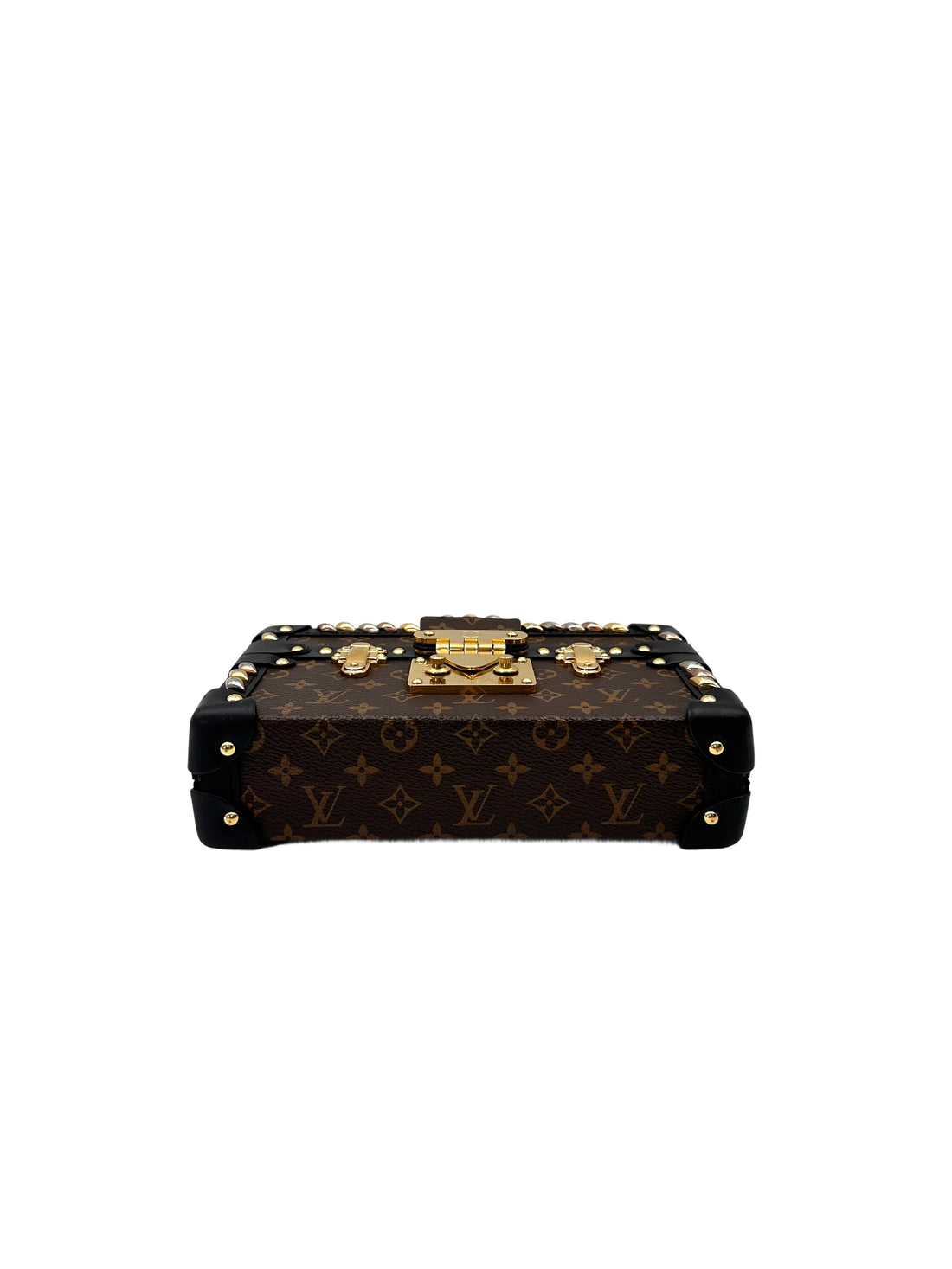 Louis Vuitton Petite Malle Monogram Canvas Shoulder Bag LV2886
