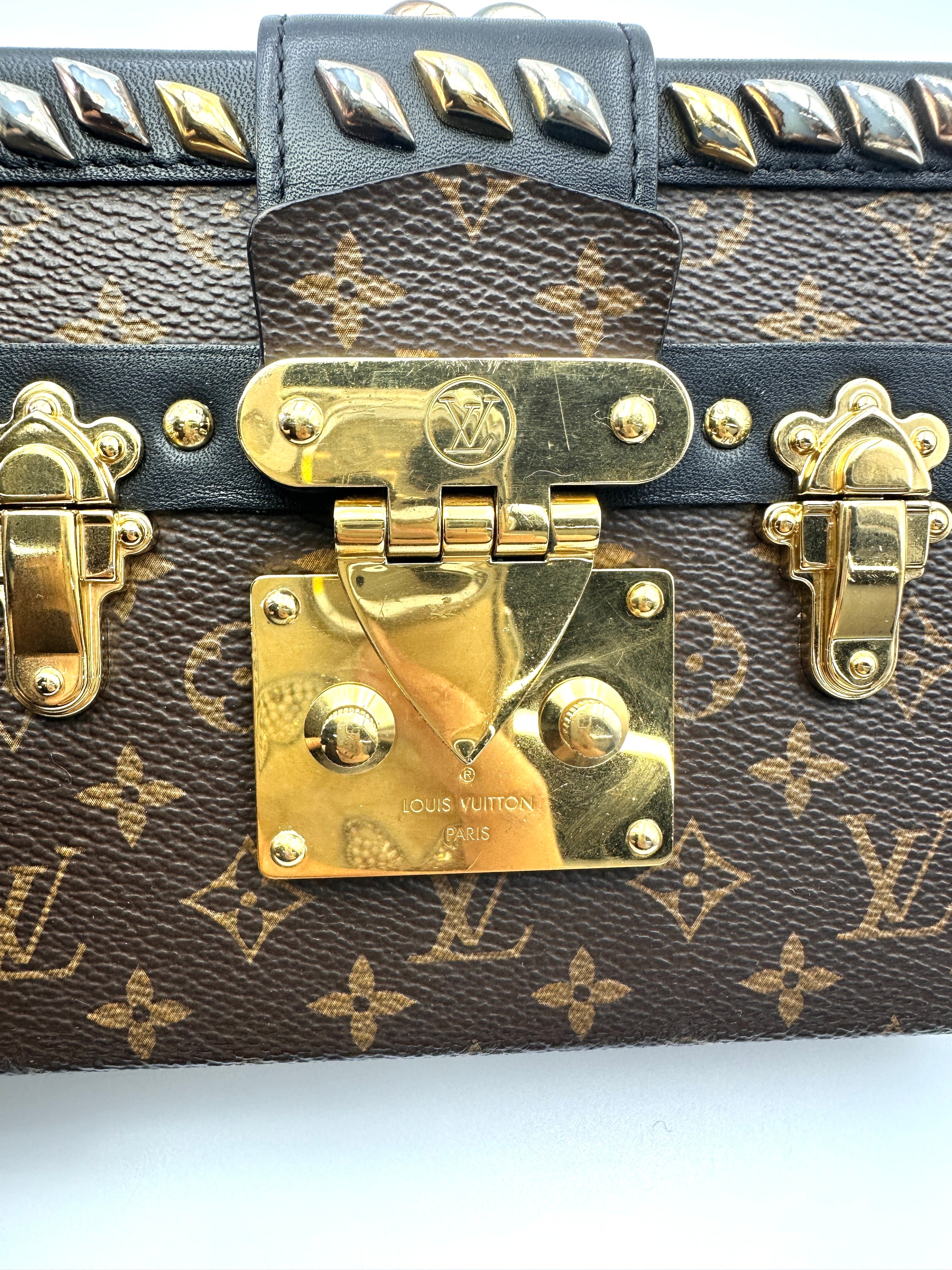 Louis Vuitton Petite Malle Monogram Canvas Shoulder Bag LV2886