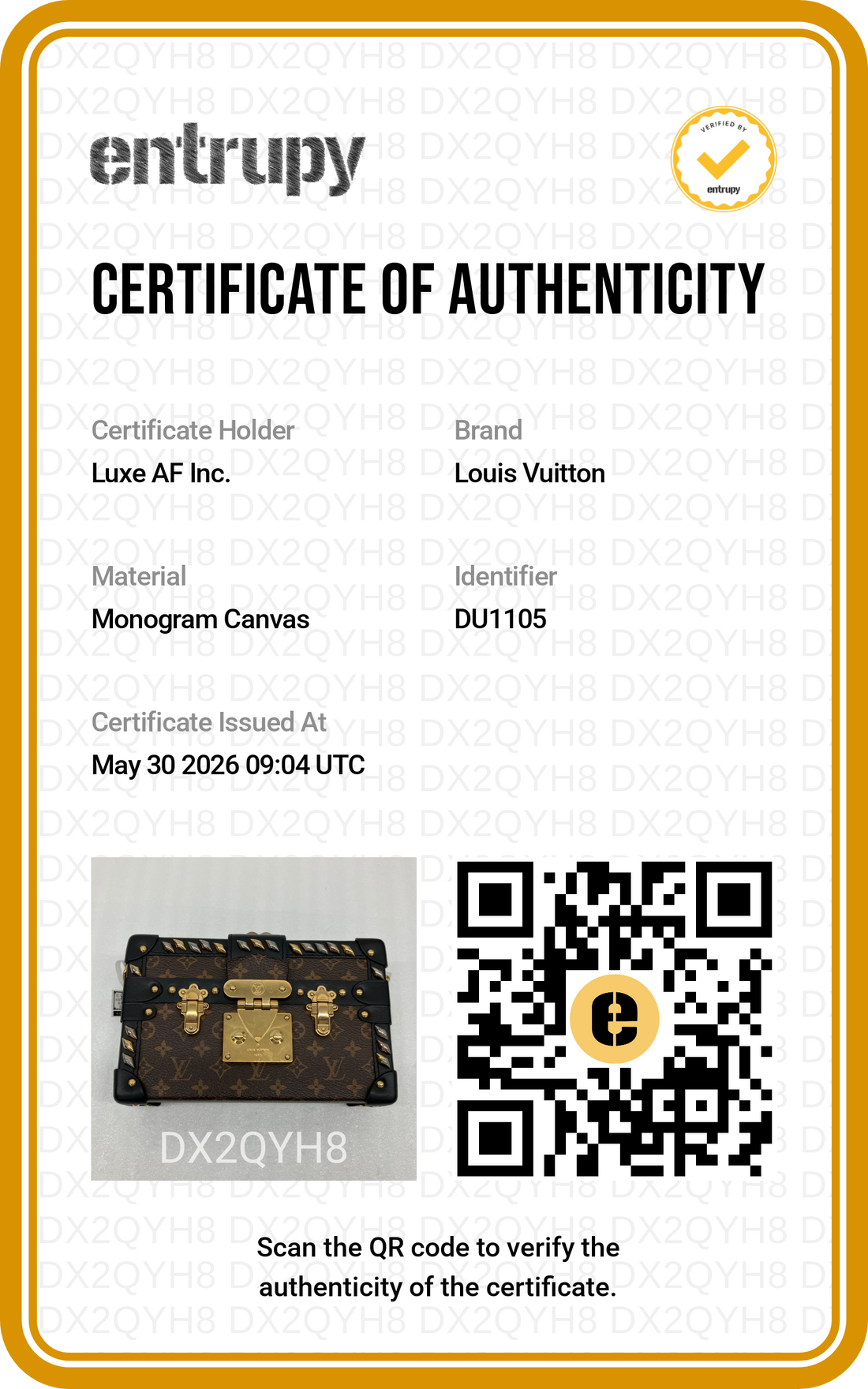 Louis Vuitton Petite Malle Monogram Canvas Shoulder Bag LV2886
