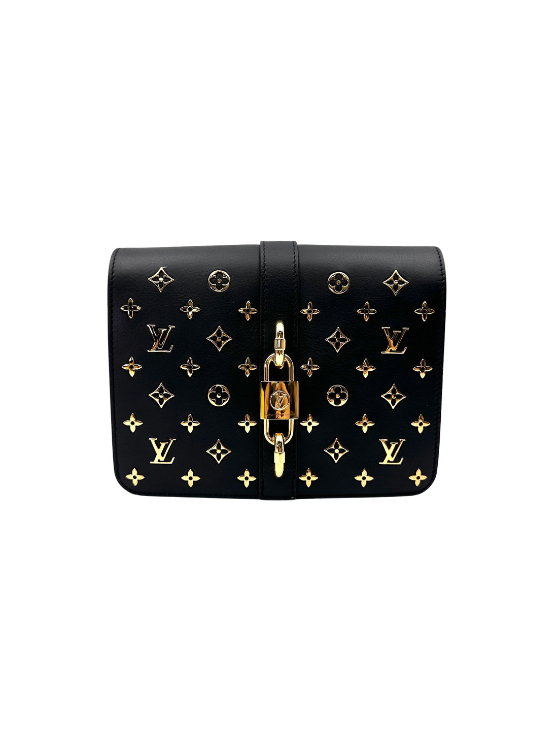 Louis Vuitton Rendez-Vous Black Leather Shoulder Bag With Gold Hardware LV2890