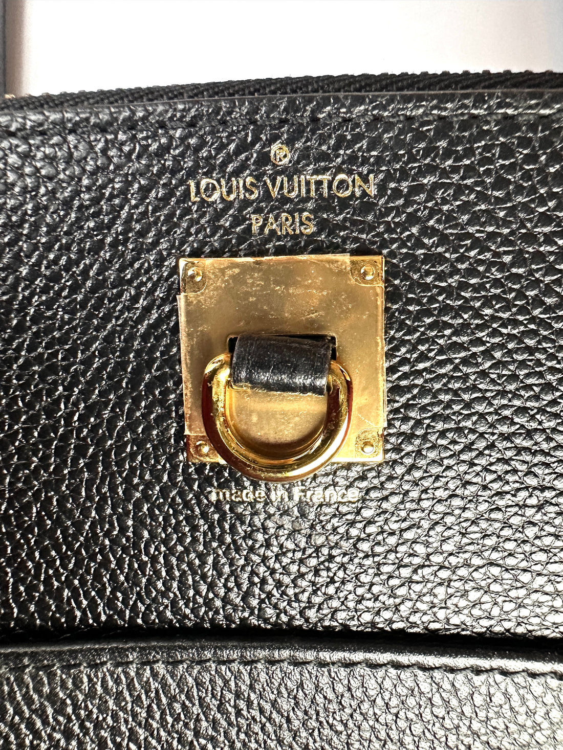 Louis Vuitton City Steamer Black/Red Grained Leather Handle Bag LV2891