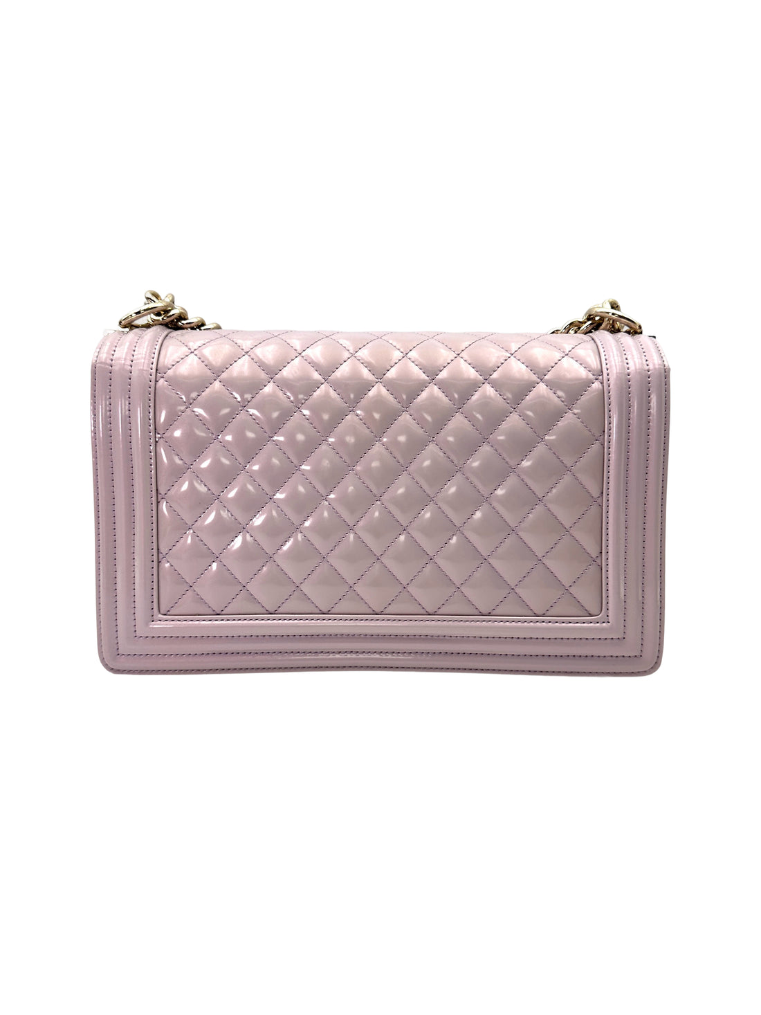 Chanel LeBoy Light Purple Quilted Leather Flap Bag With Gold Buckle(22***16) CC2063