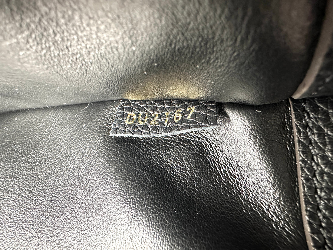 Louis Vuitton City Steamer Black Grained Leather Handle Bag LV2892