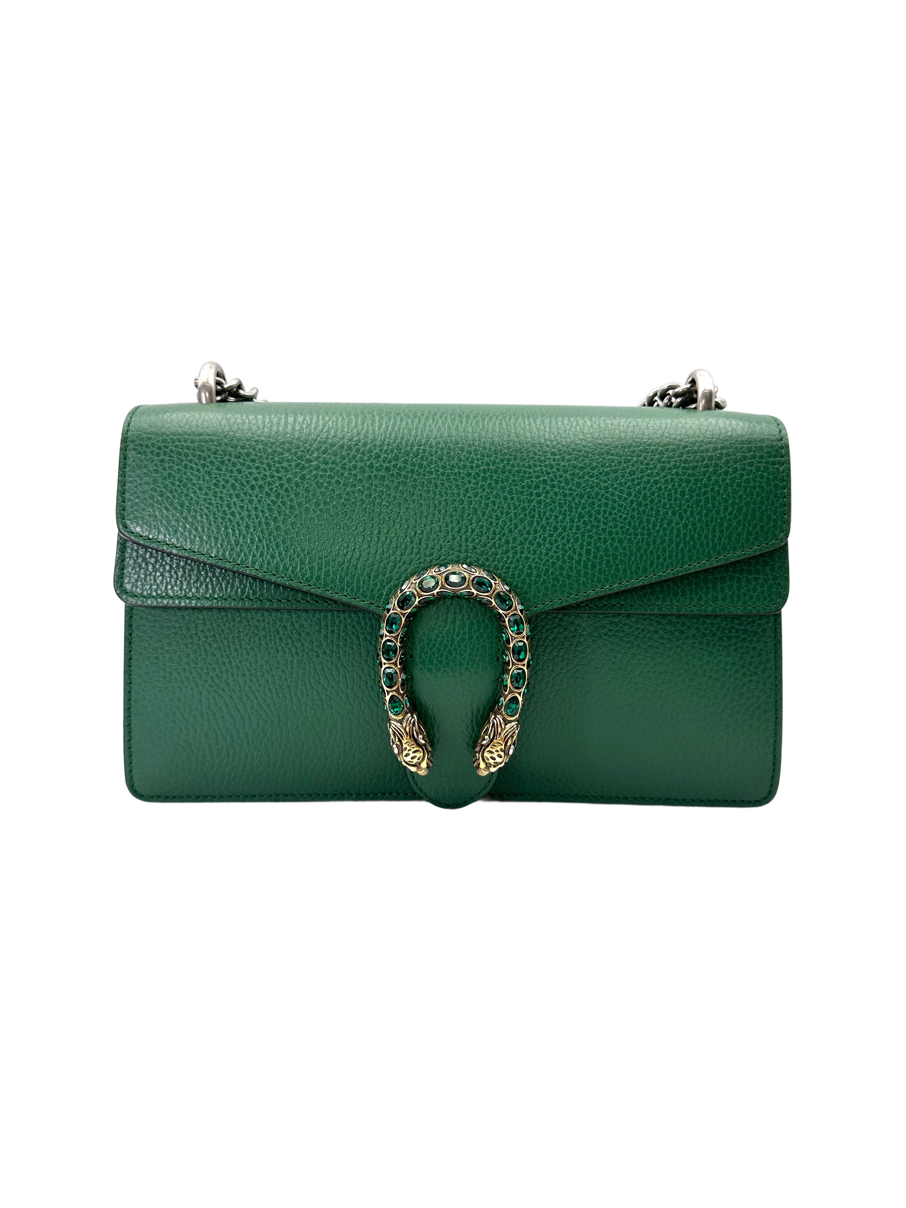 Gucci Dionysus Green Leather Shoulder Bag GG1151