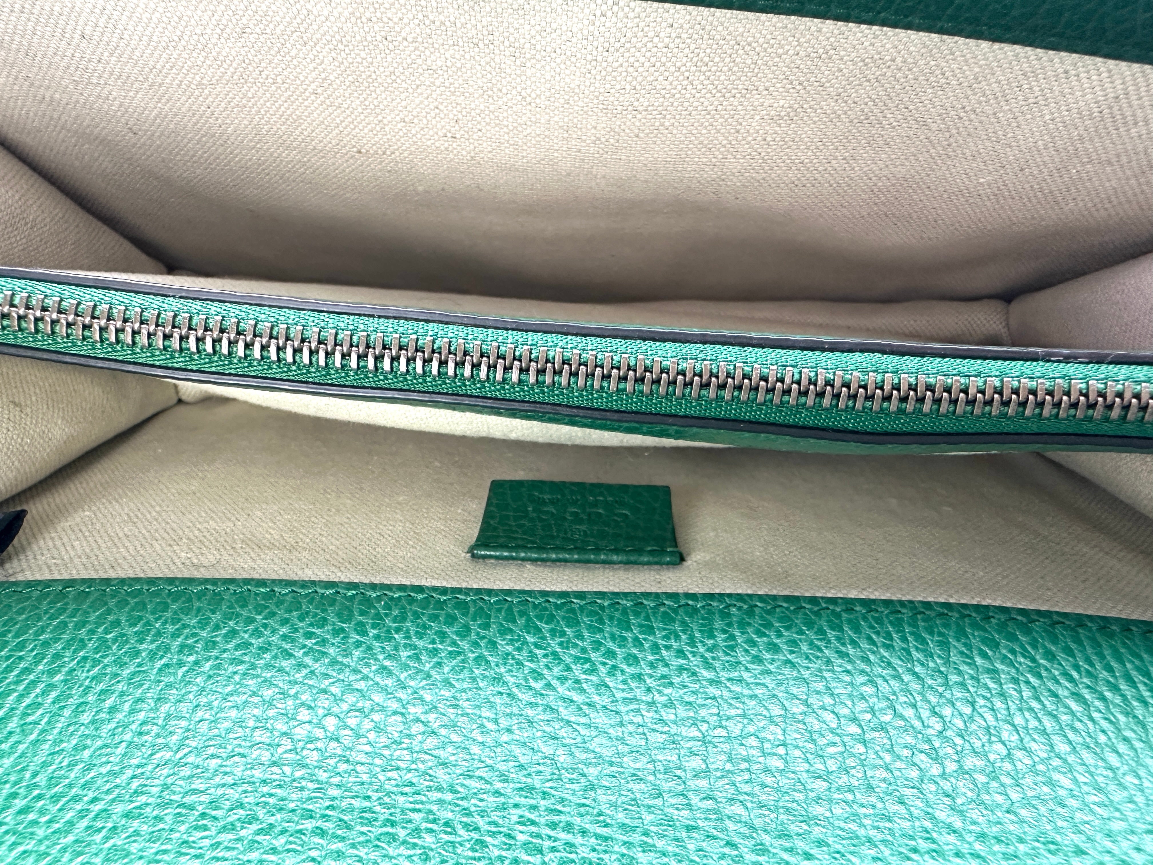 Gucci Dionysus Green Leather Shoulder Bag GG1151