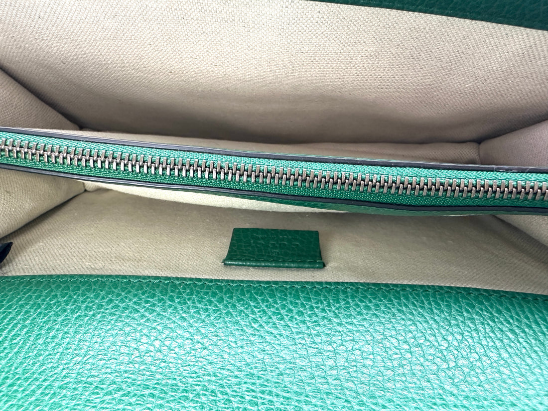 Gucci Dionysus Green Leather Shoulder Bag GG1151