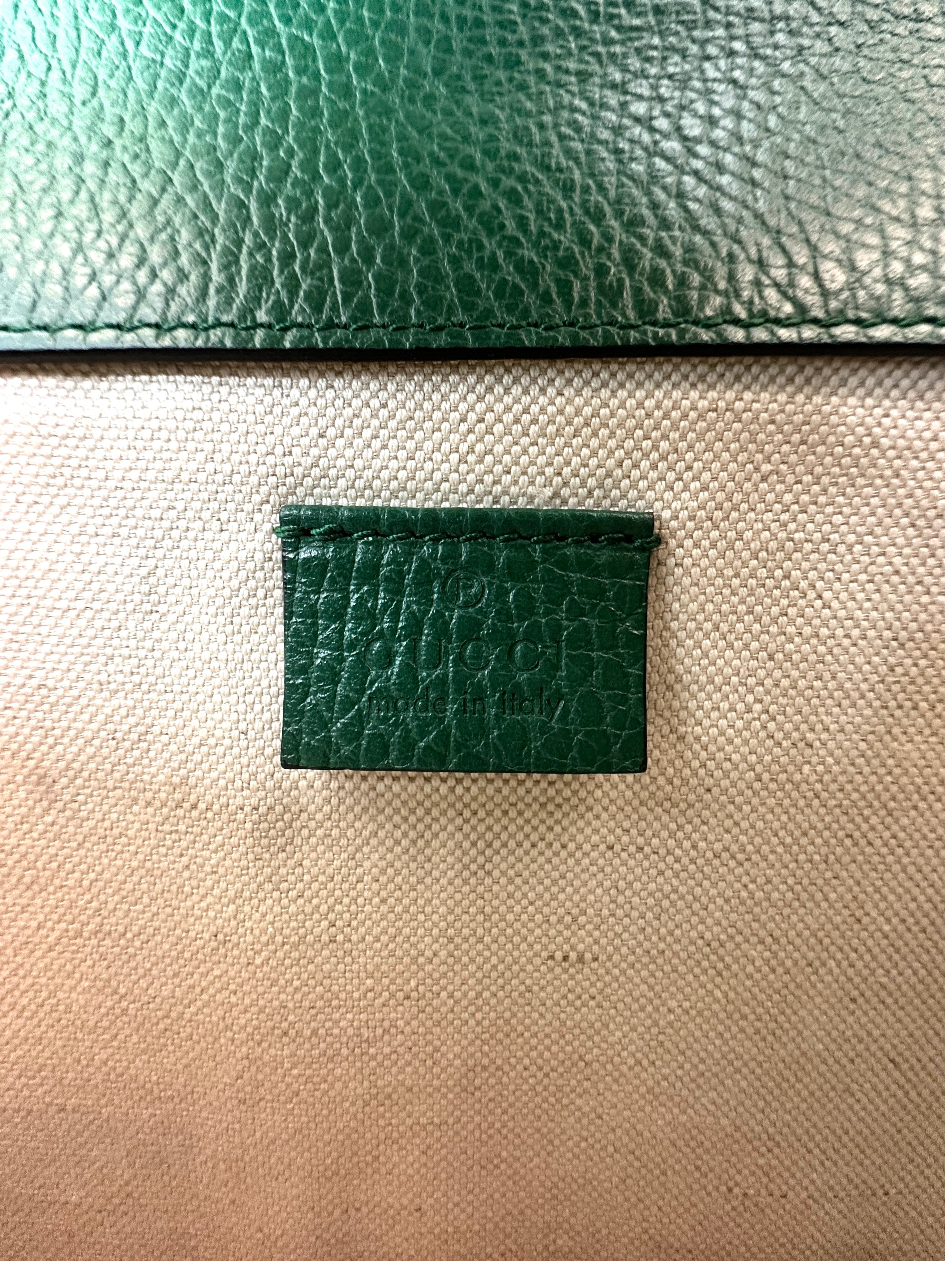 Gucci Dionysus Green Leather Shoulder Bag GG1151